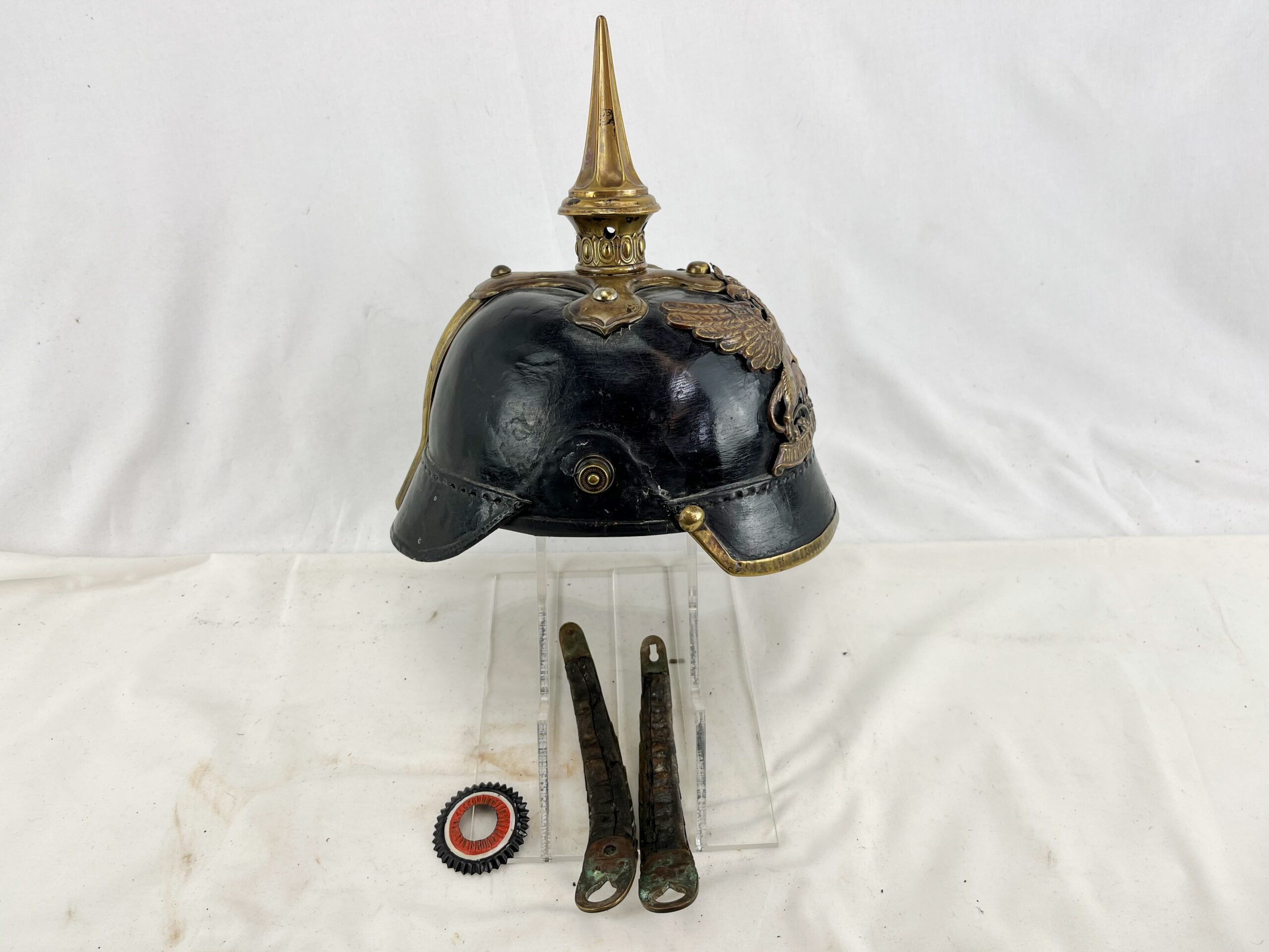 WW1 Baden Line Infantry Officers Pickelhaube M1850 - Image 4