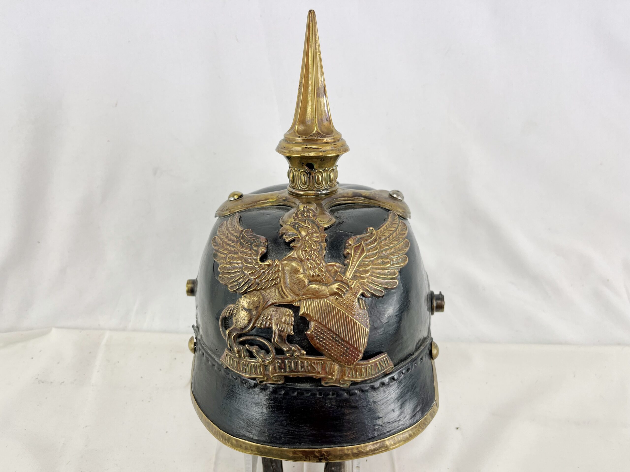 WW1 Baden Line Infantry Officers Pickelhaube M1850 - Image 9