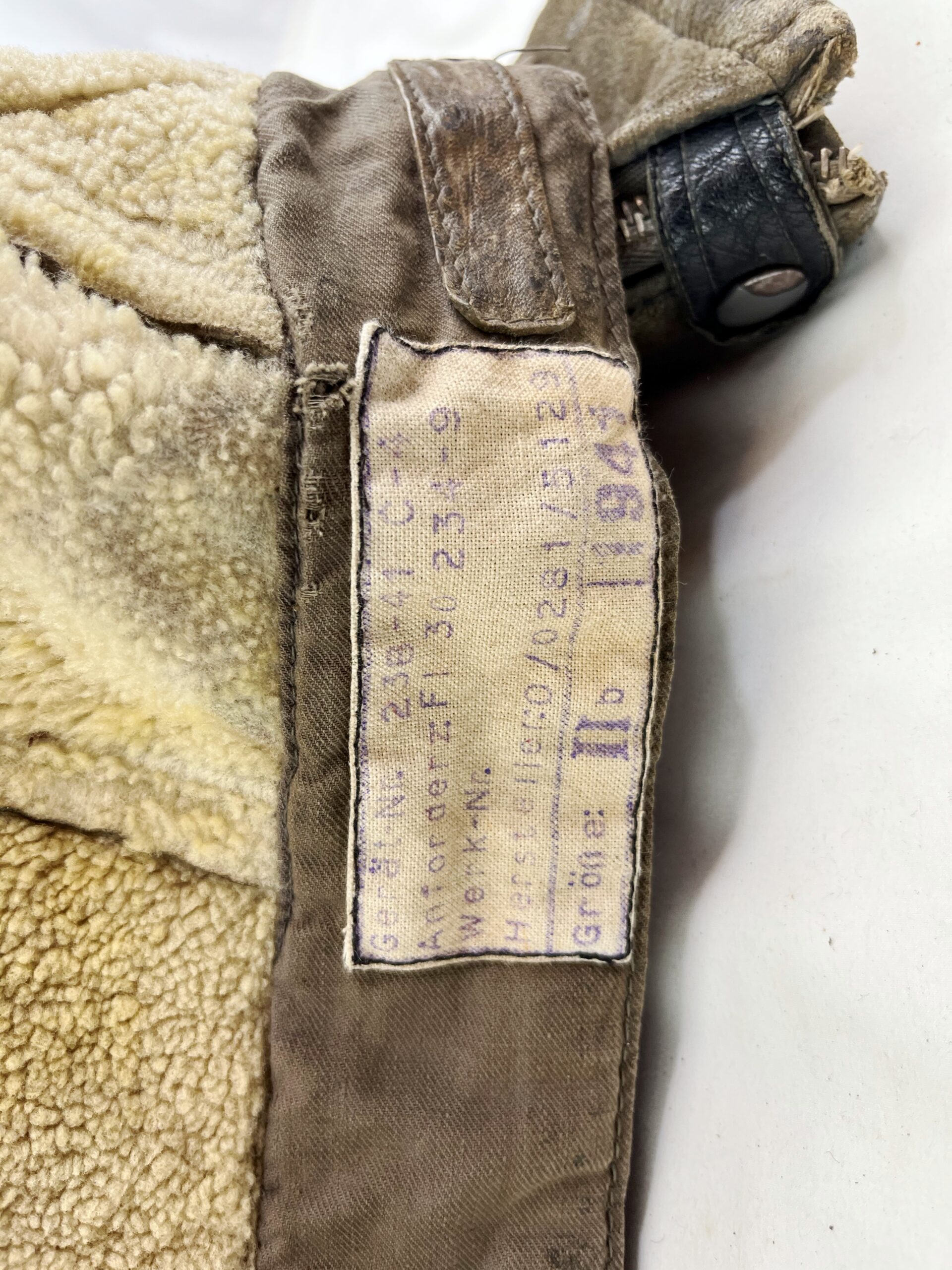 WW2 Master Sergeant Luftwaffe Winter Fliegerjacke – Channel Jacket - Image 6
