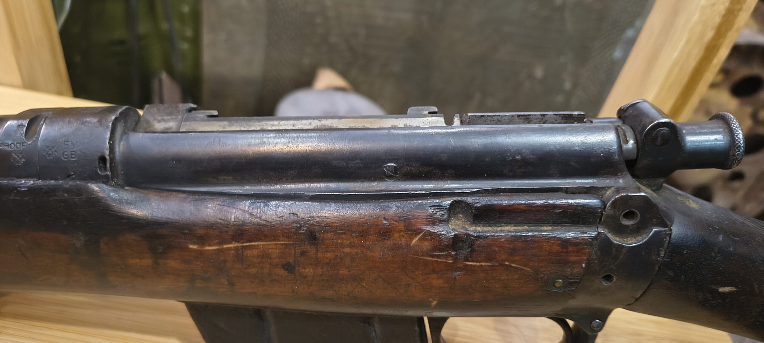 1893 Boer War Era Lee-Metford Rifle with Original Saddle Holster - Deactivated - Image 15