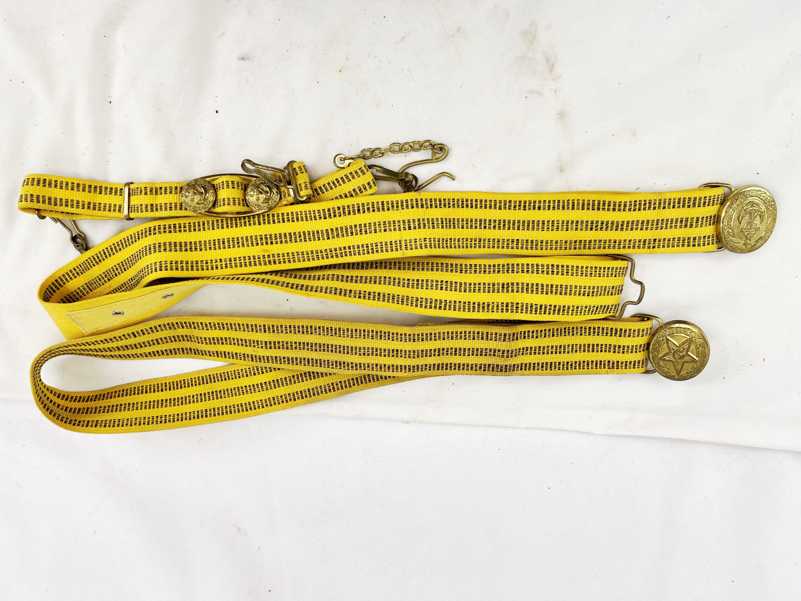 Vintage Soviet Naval Officer Dress Brass Belt - Image 7