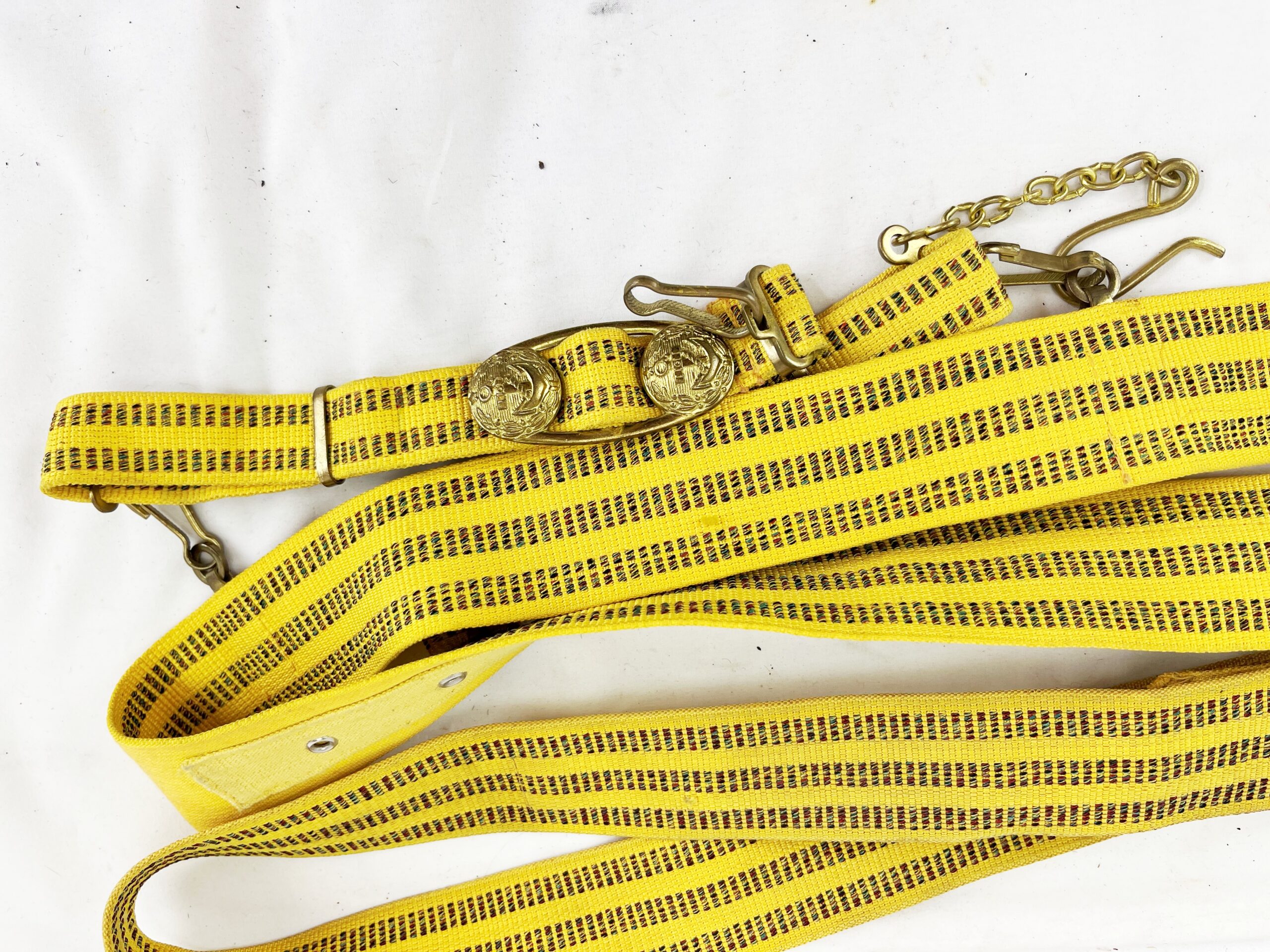 Vintage Soviet Naval Officer Dress Brass Belt - Image 9