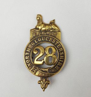 Victorian 28th North Gloucestershire Glengarry Badge