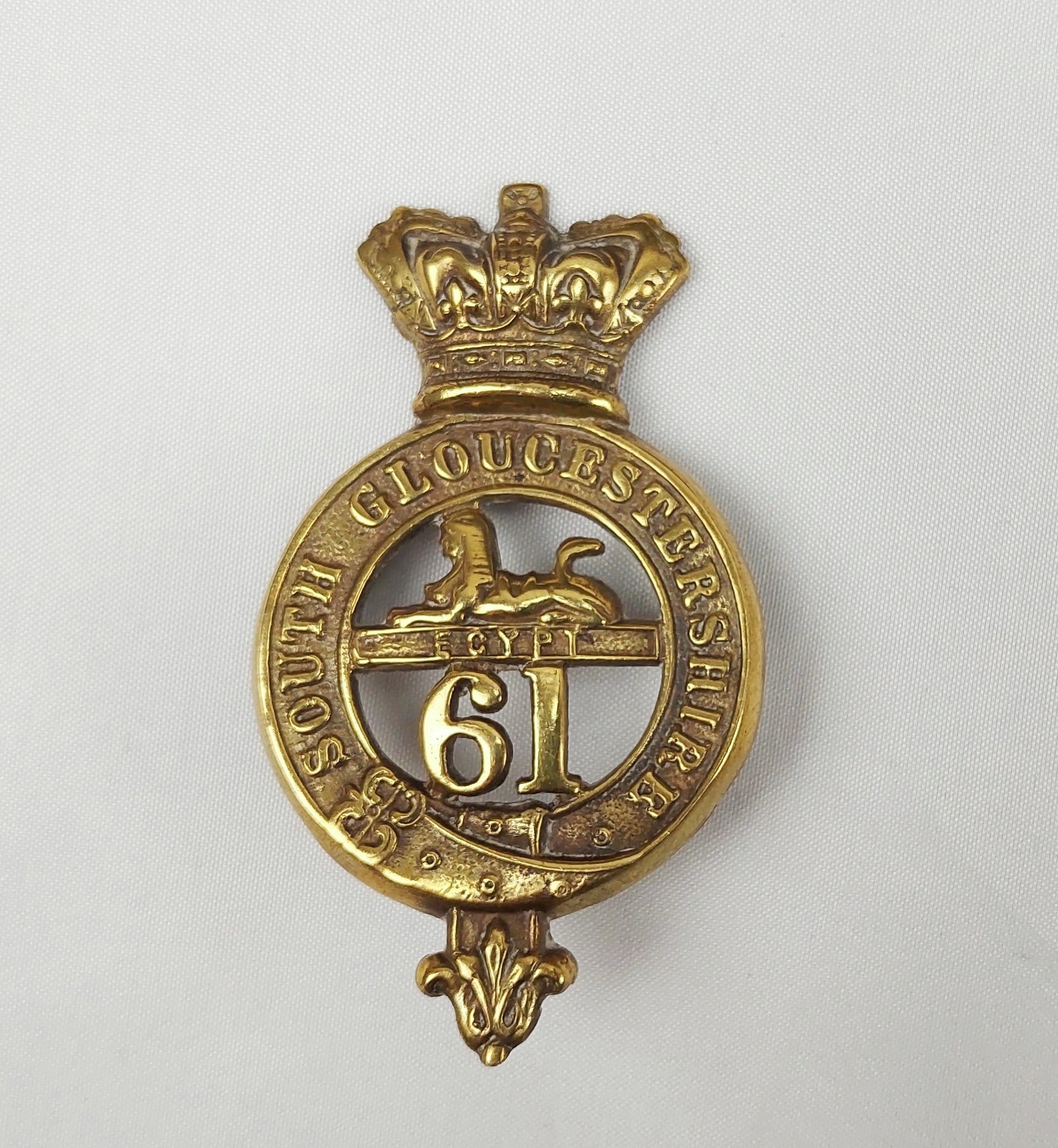 Victorian 61st Regiment South Gloucestershire Glengarry Badge