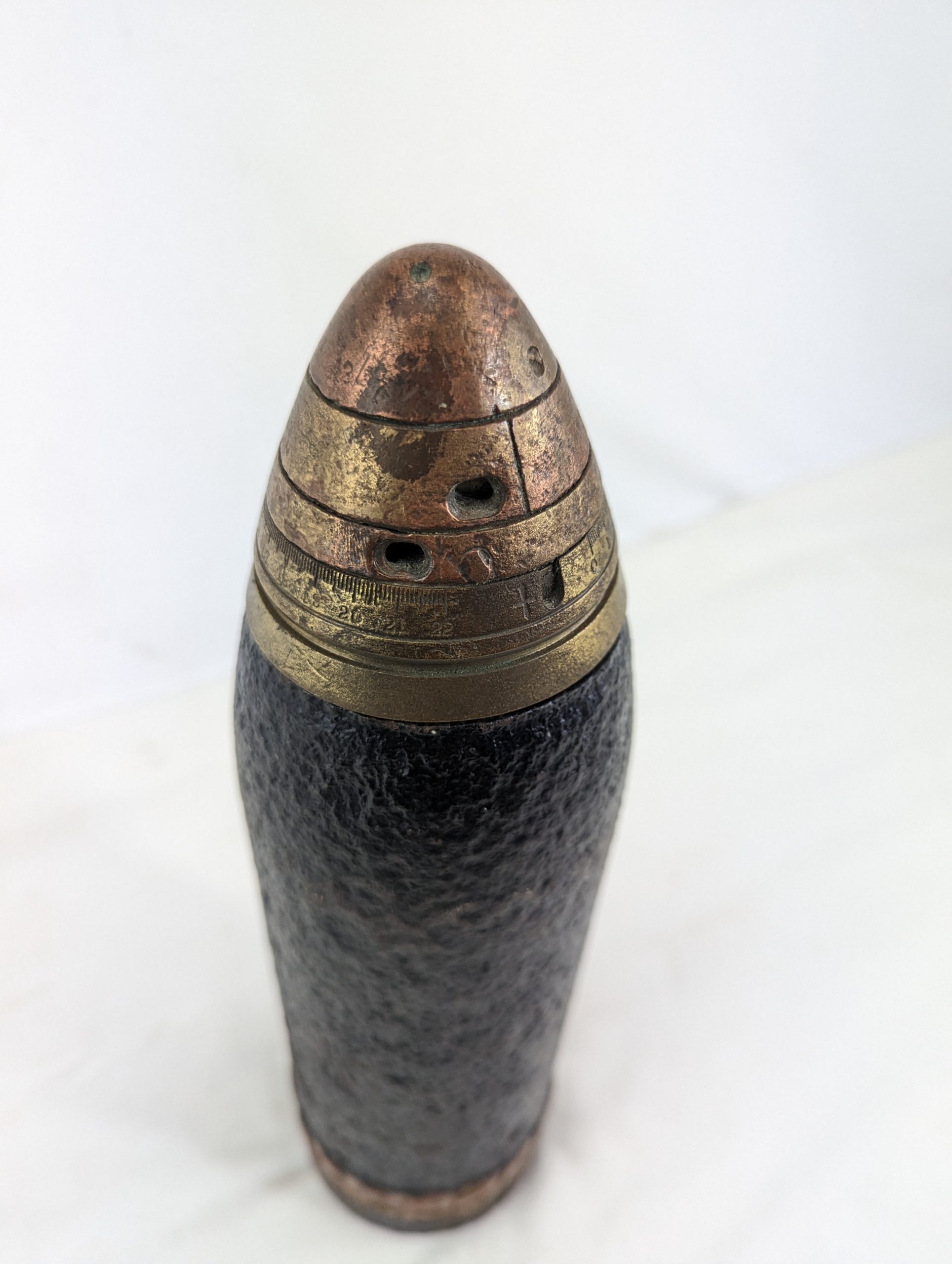 British Trench Art 18-Pounder Artillery Shell - Image 5