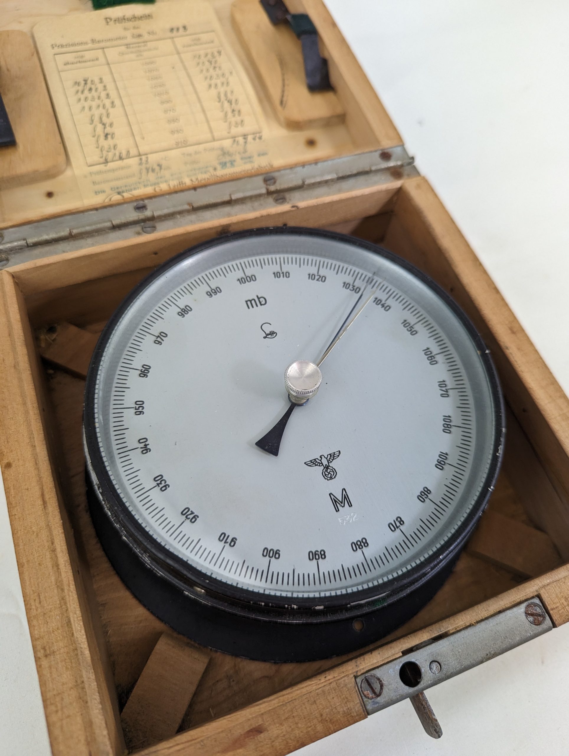 Rare Kriegsmarine German WW2 U-Boat Lufft Barometer - Image 3