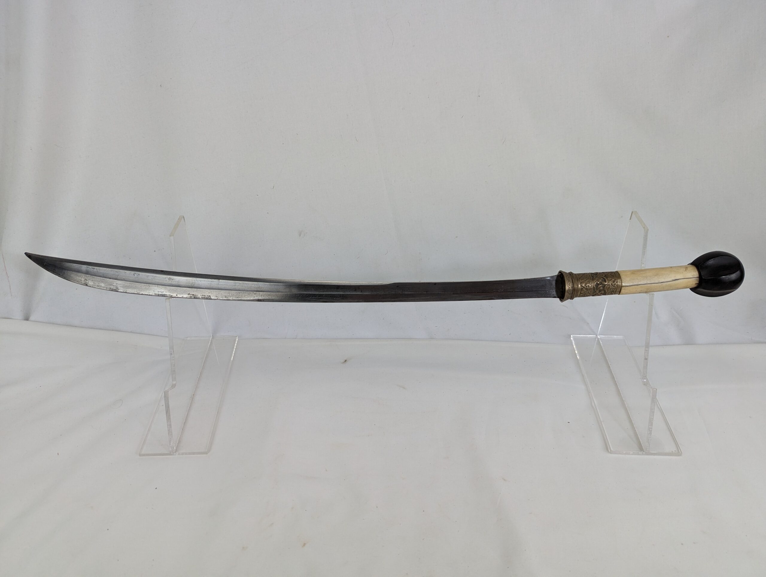Traditional Burmese Dha Single-Edged Sword