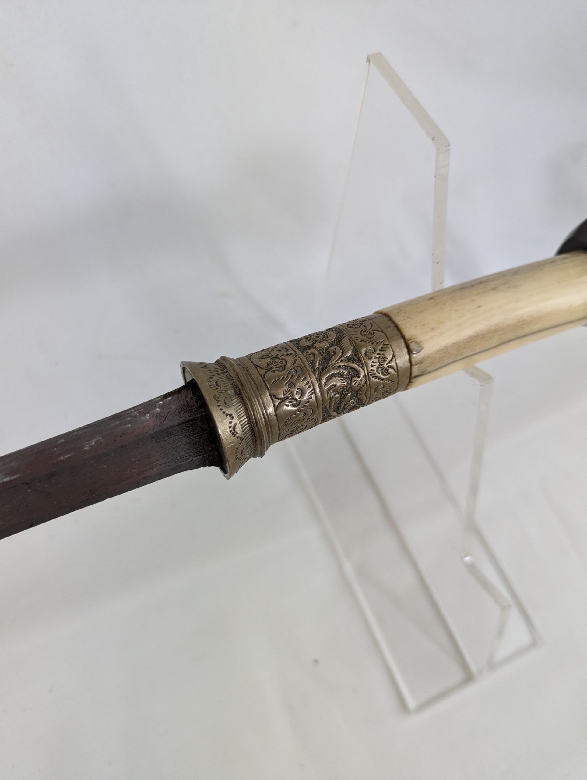 Traditional Burmese Dha Single-Edged Sword - Image 6