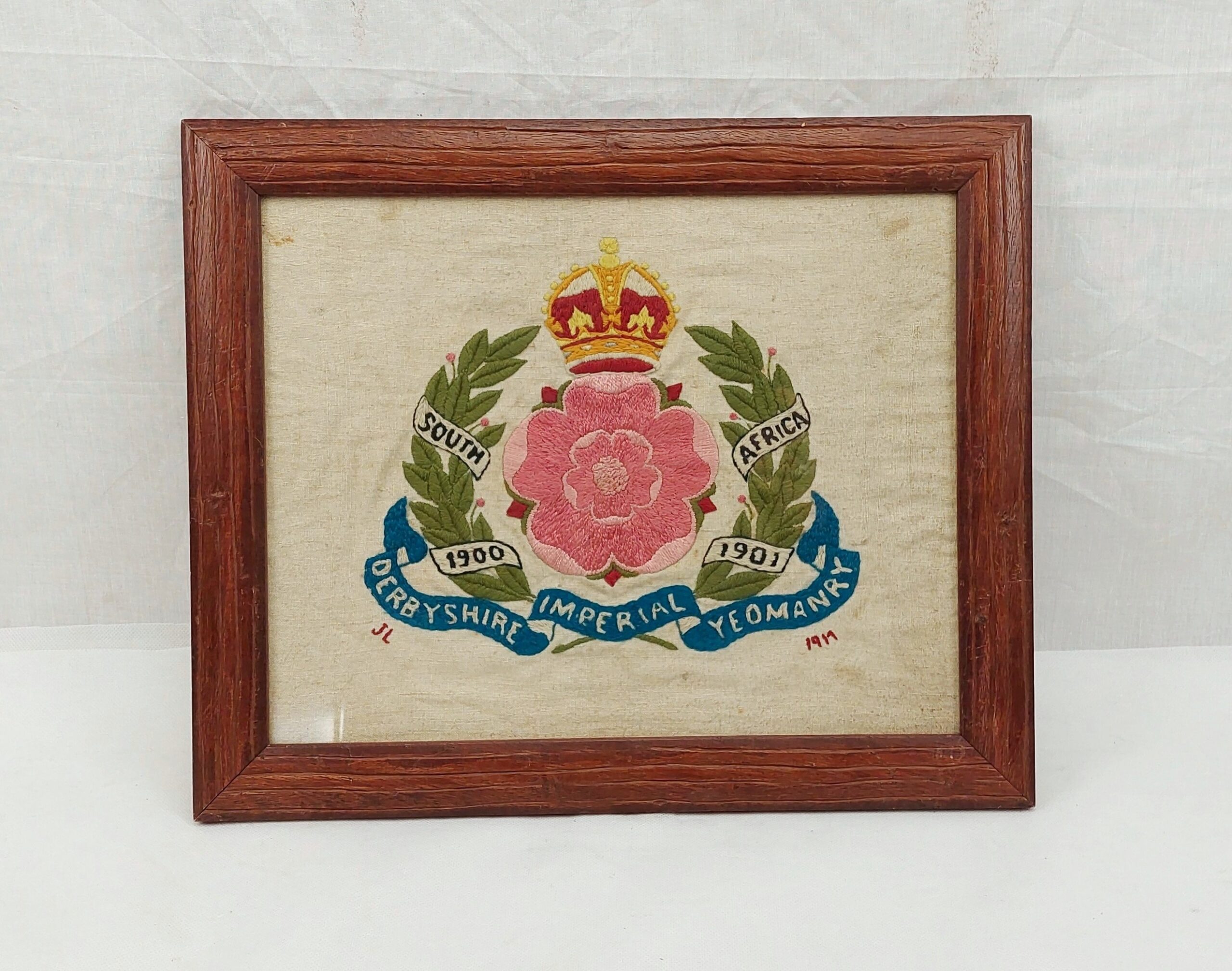 WW1 Derbyshire Imperial Yeomanry Woolwork