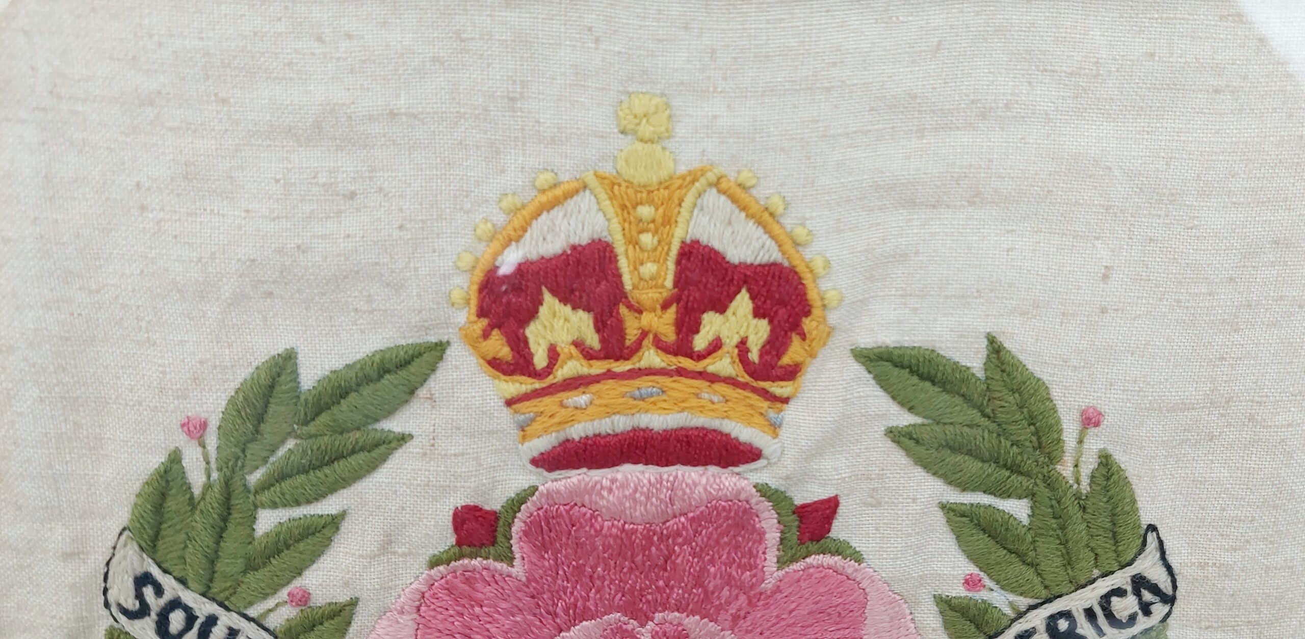 WW1 Derbyshire Imperial Yeomanry Woolwork - Image 6