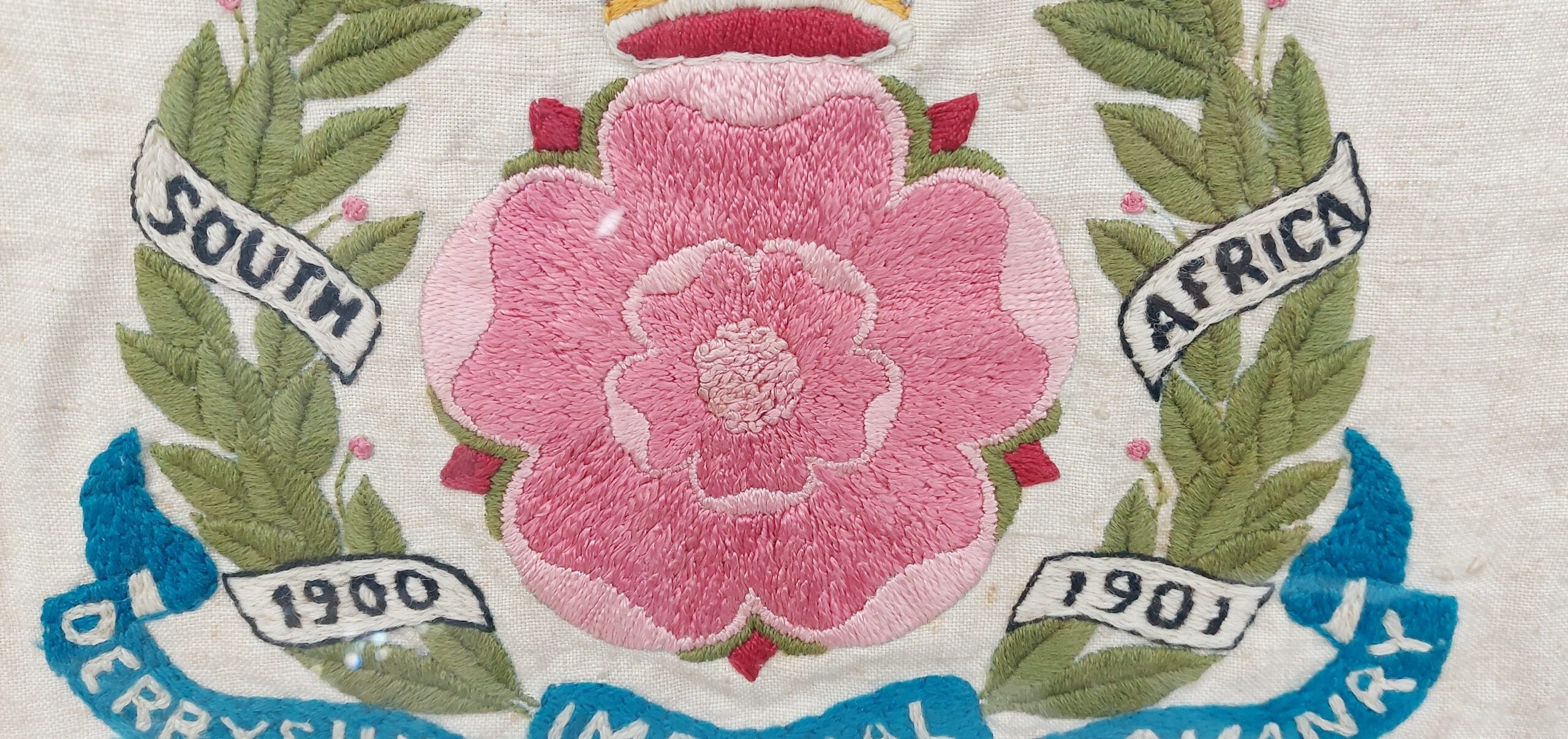 WW1 Derbyshire Imperial Yeomanry Woolwork - Image 5