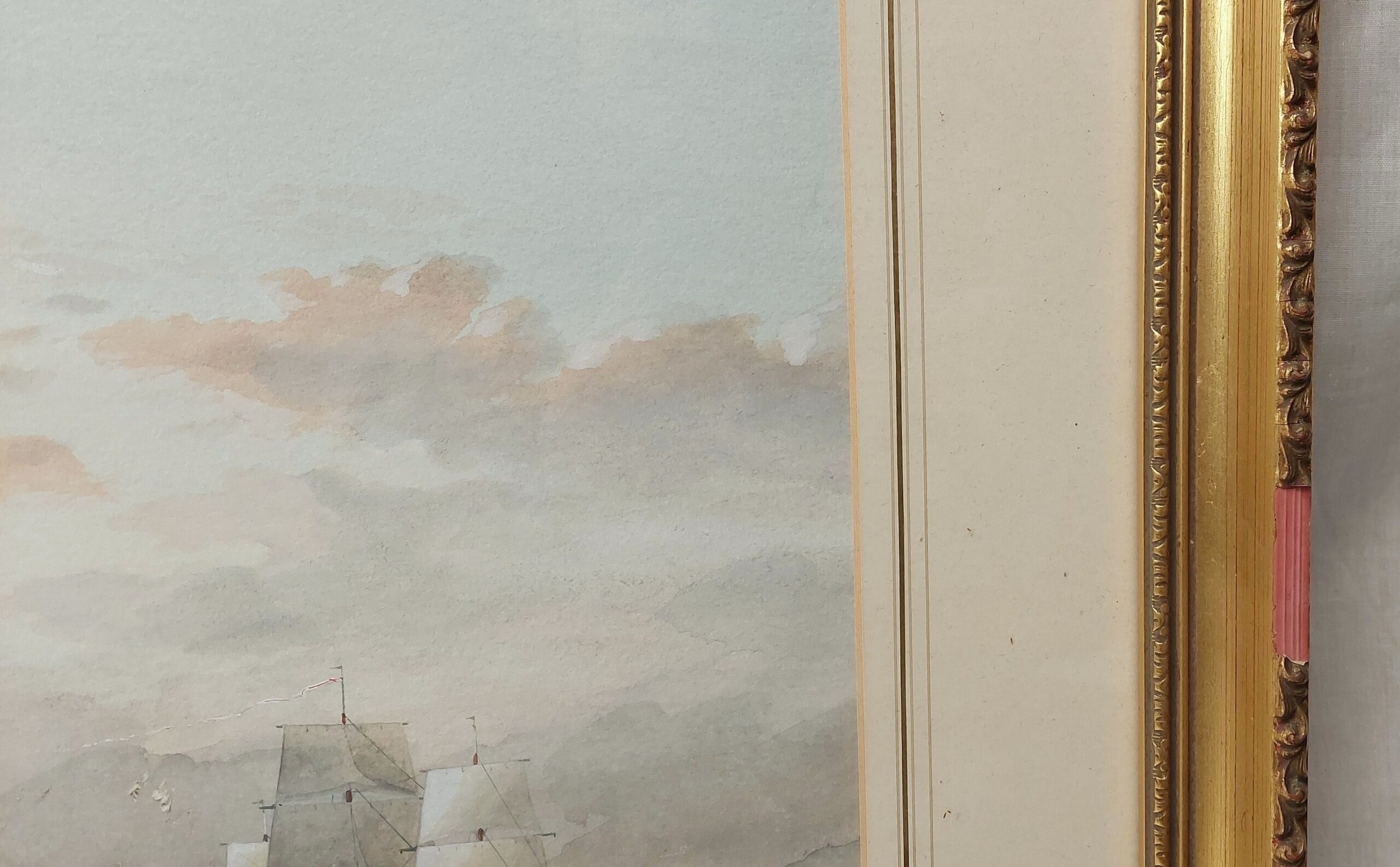 1893 Watercolour Of H.M.S. Victory And Ships Of The British Fleet Off Cadiz October 1806 By S. Hood - Image 5