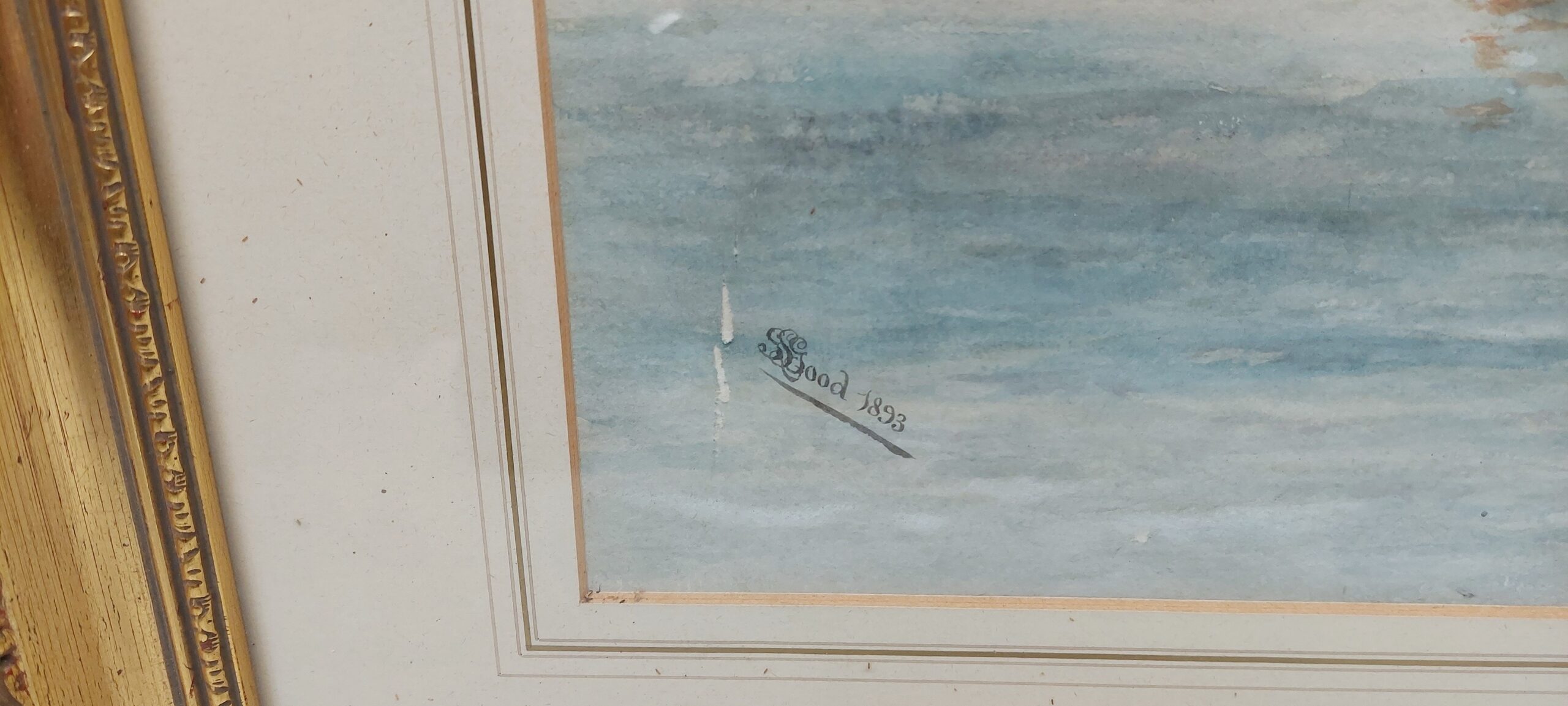 1893 Watercolour Of H.M.S. Victory And Ships Of The British Fleet Off Cadiz October 1806 By S. Hood - Image 3