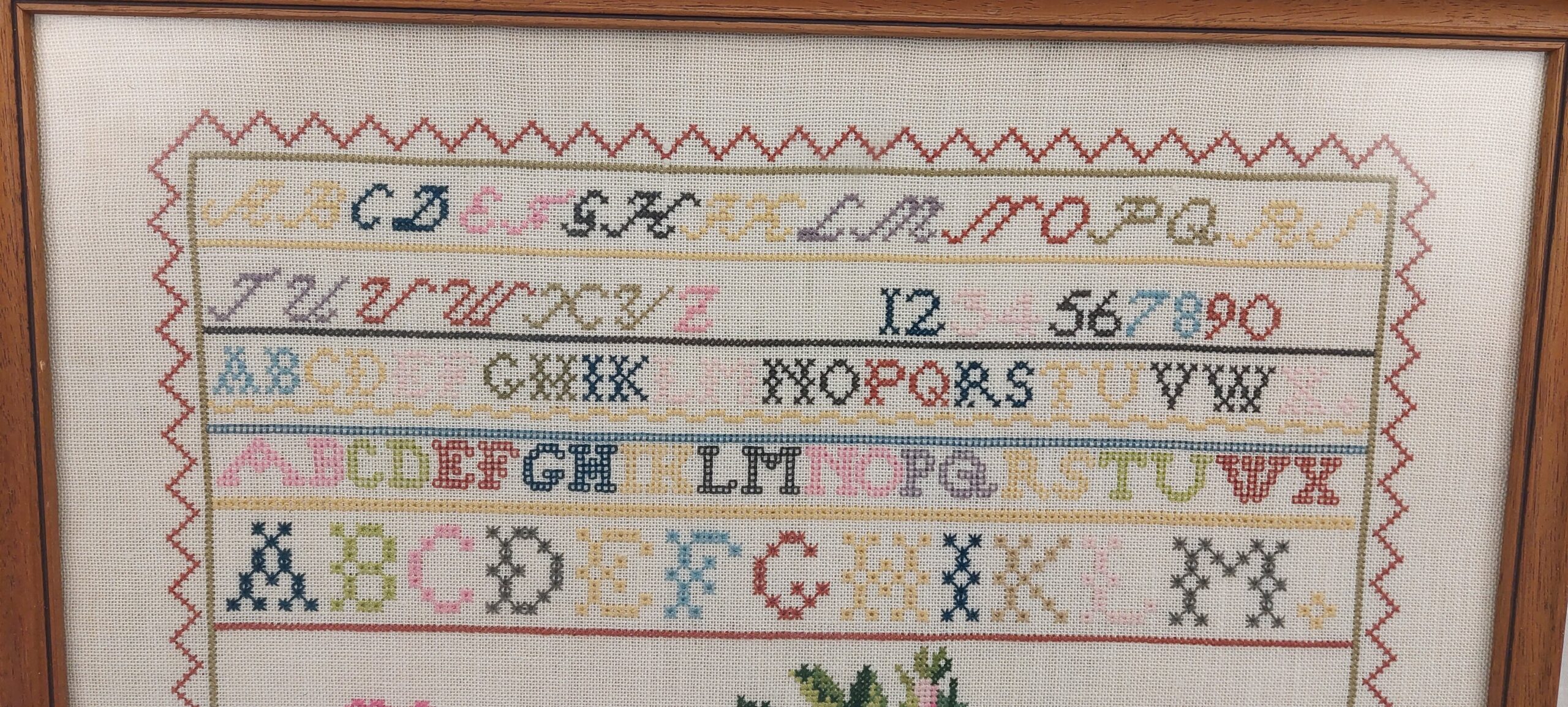 1945 Dated Woolwork Tapestry - Image 4