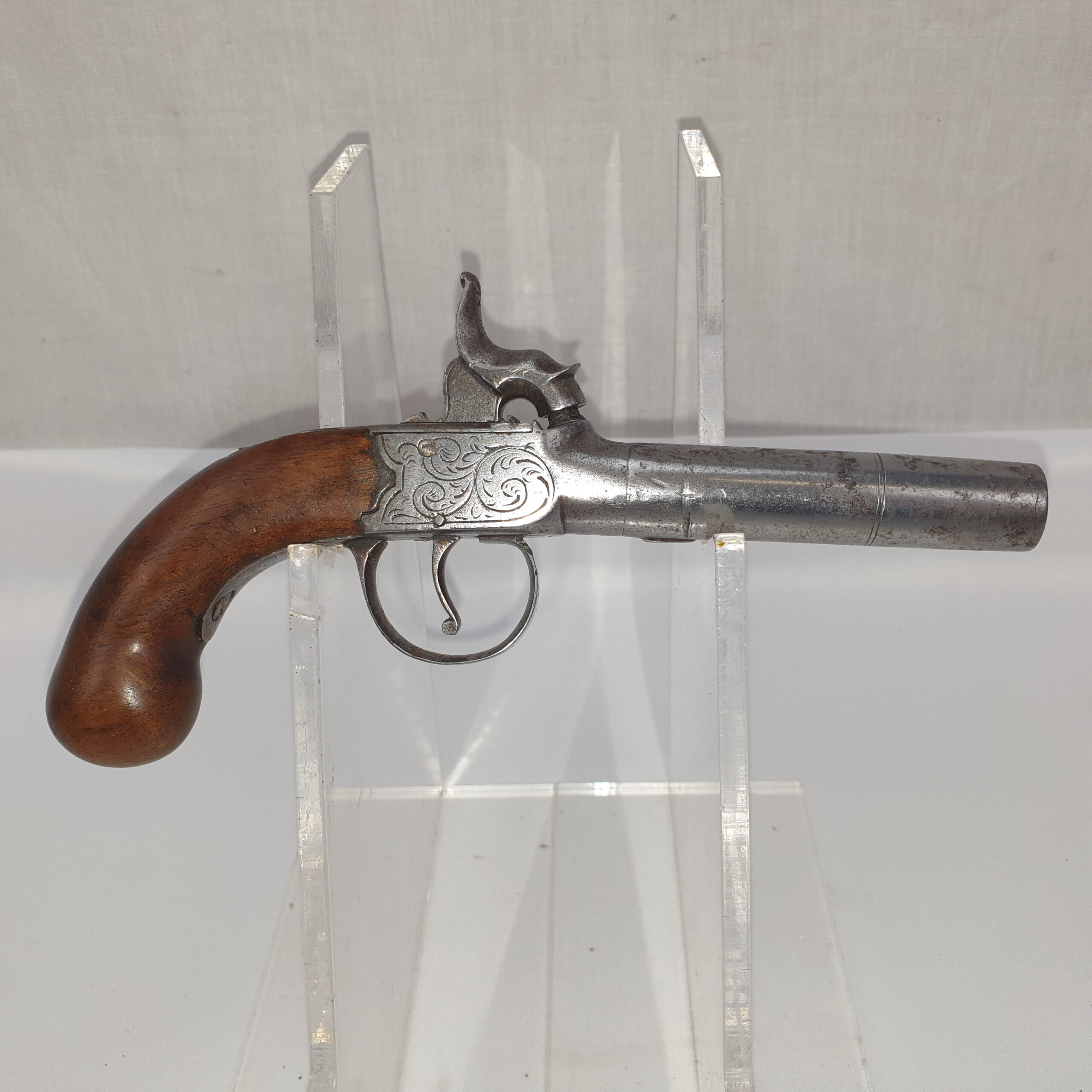 19th Century Boxlock Percussion Pocket Pistol