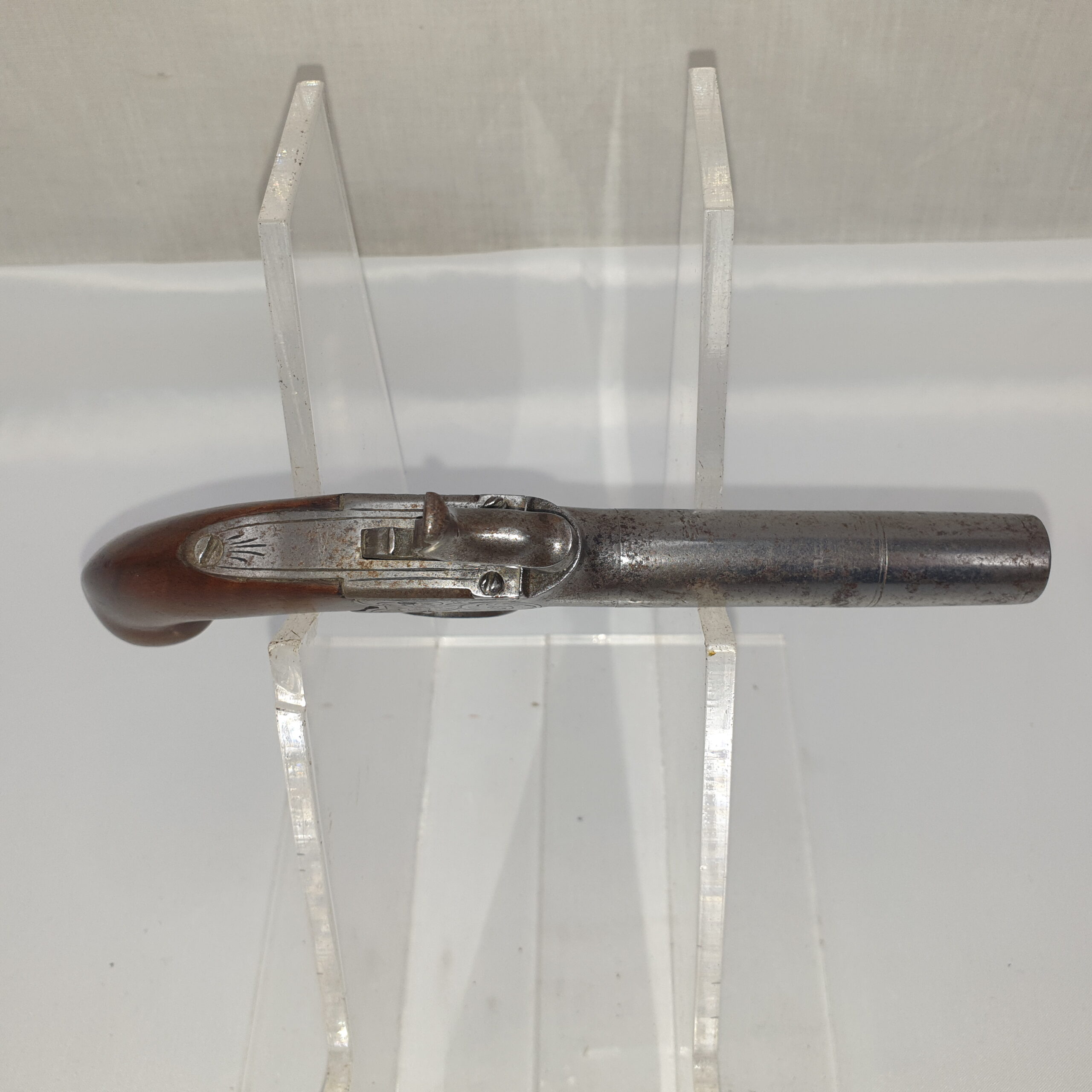 19th Century Boxlock Percussion Pocket Pistol - Image 2