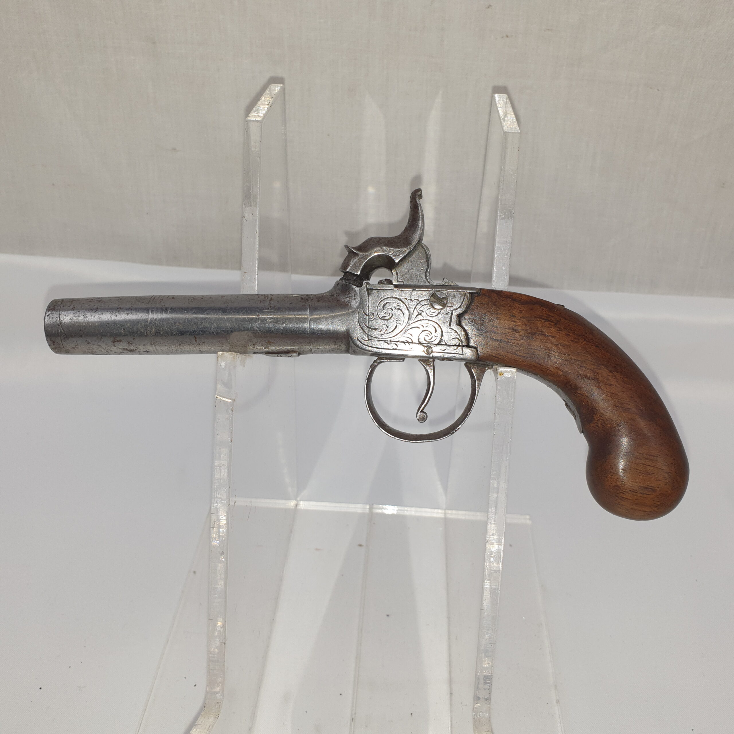 19th Century Boxlock Percussion Pocket Pistol - Image 3