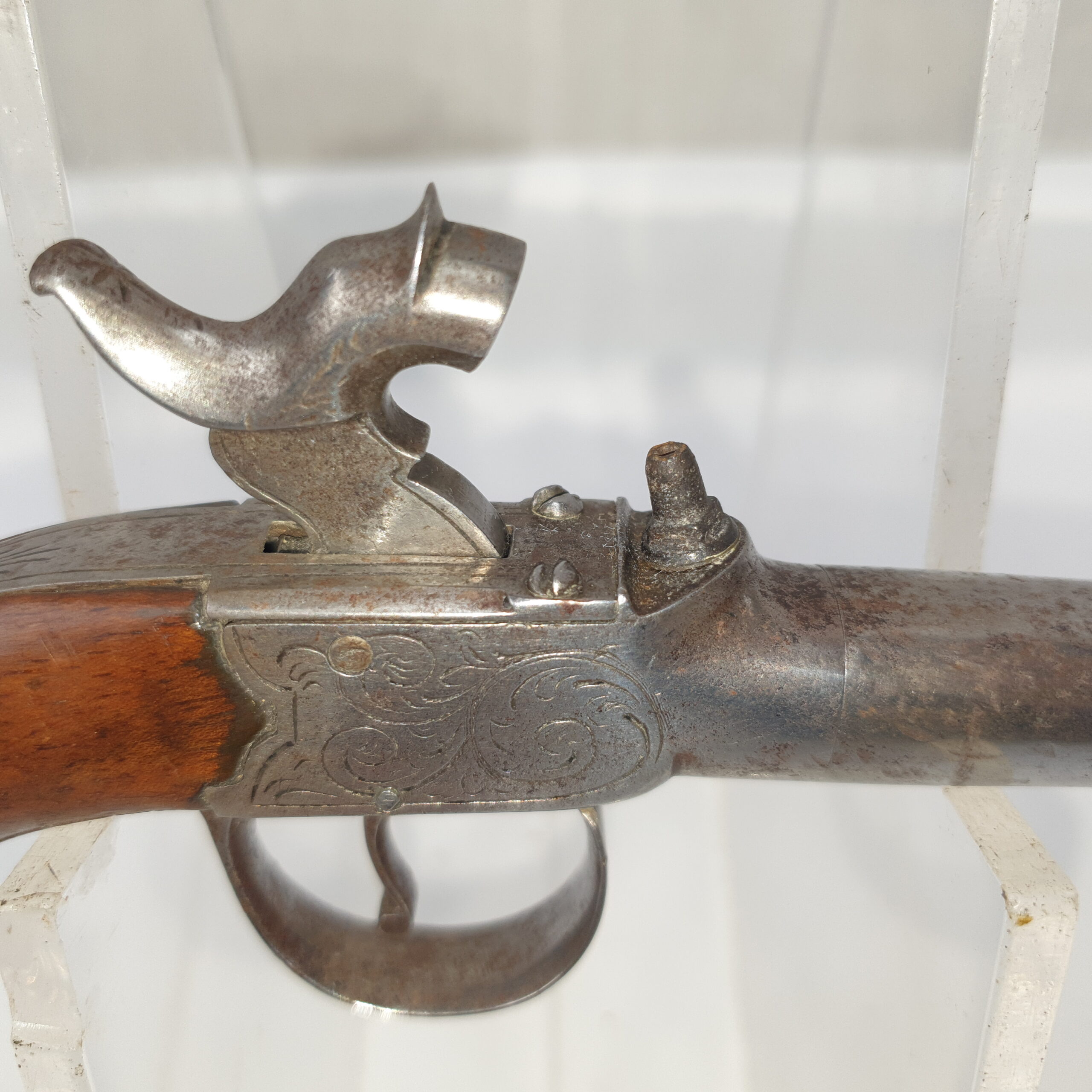 19th Century Boxlock Percussion Pocket Pistol - Image 6