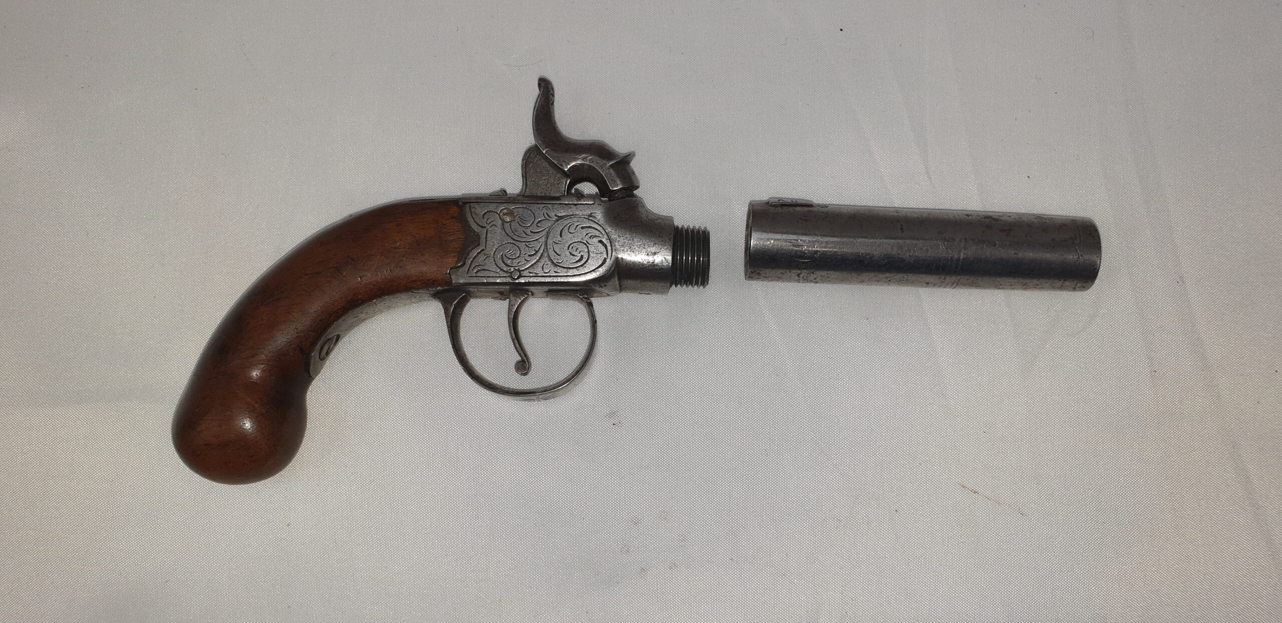 19th Century Boxlock Percussion Pocket Pistol - Image 7