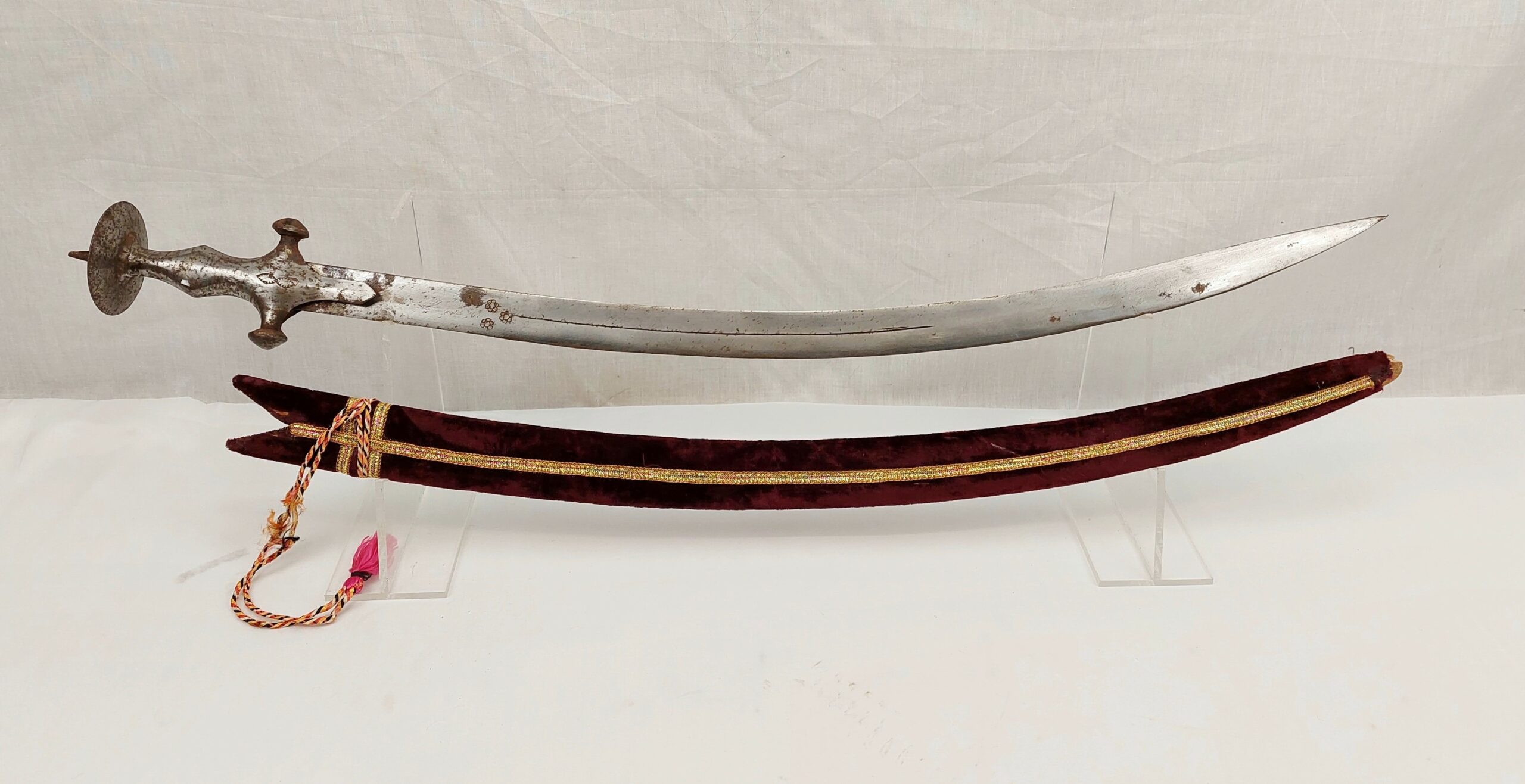Antique Indian Tulwar And Scabbard #2