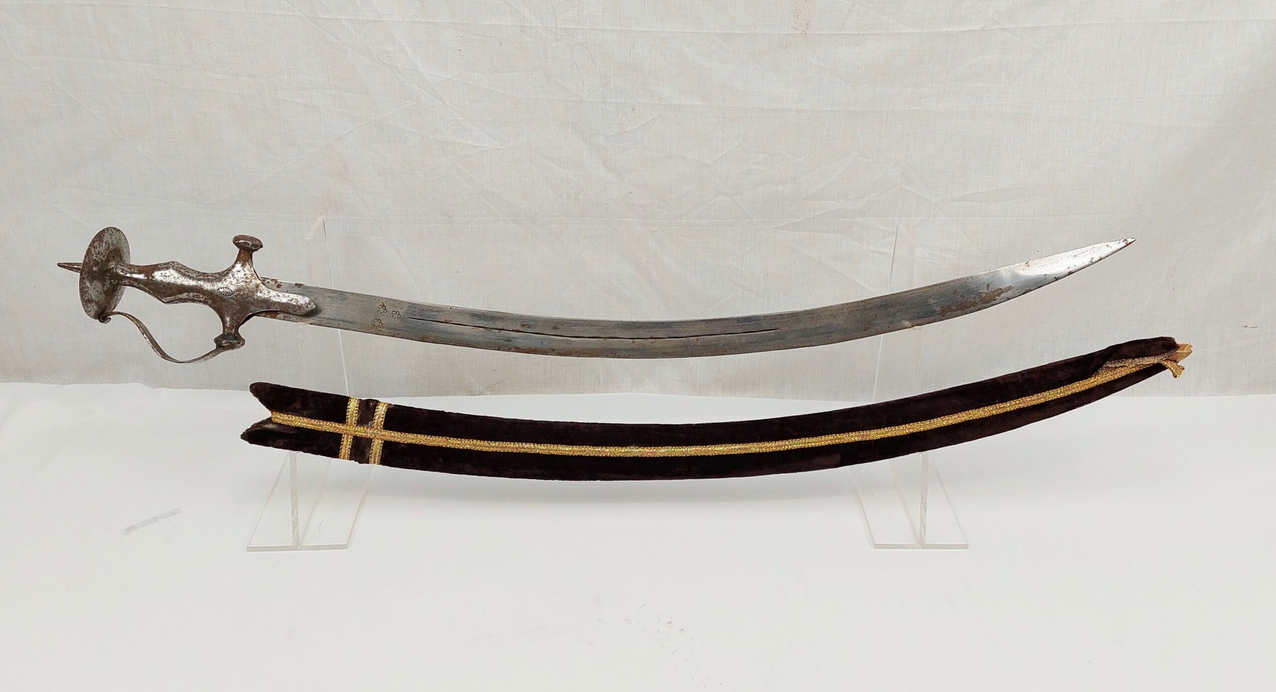 Antique Indian Tulwar And Scabbard #3