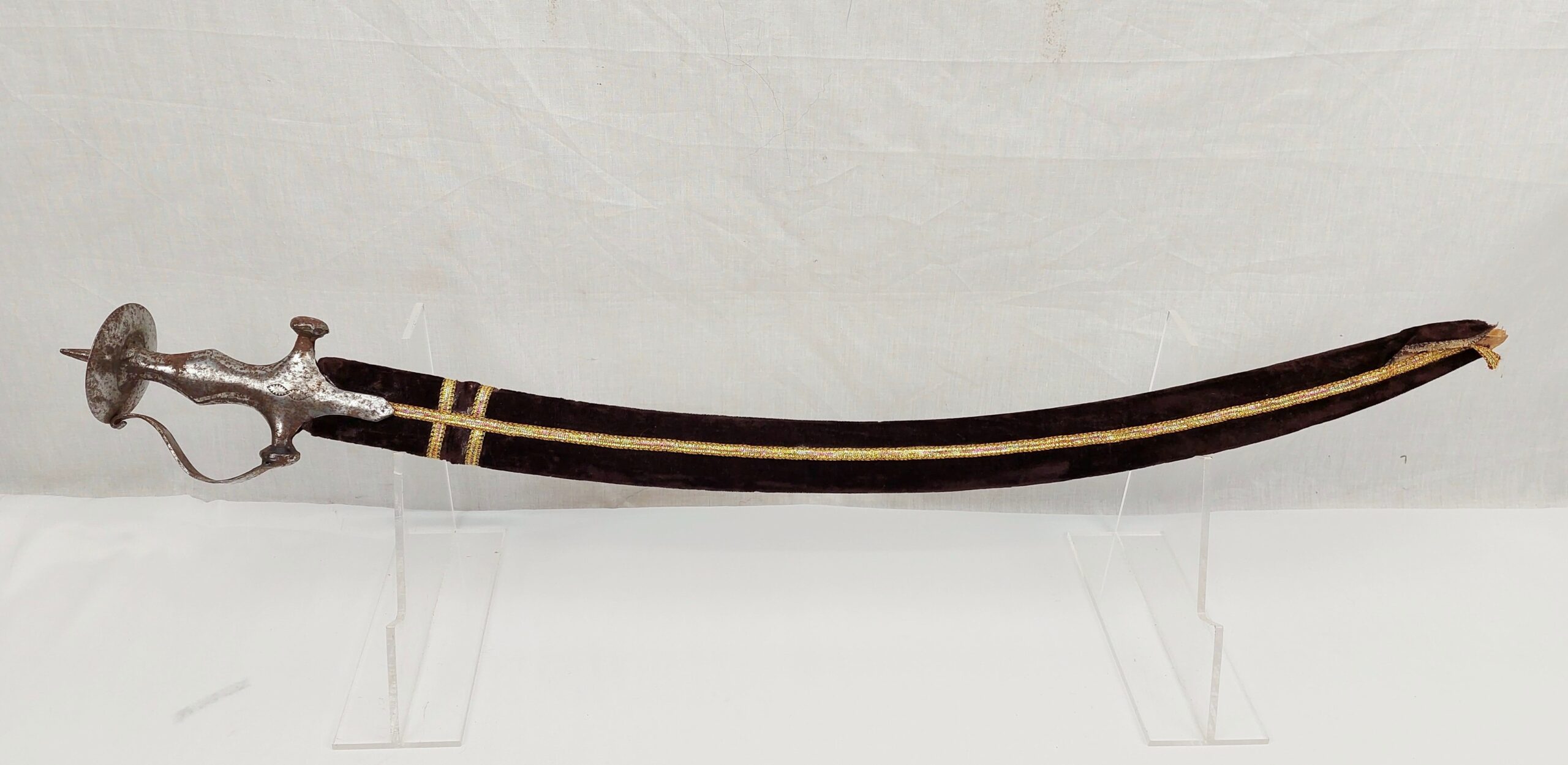 Antique Indian Tulwar And Scabbard #3 - Image 2