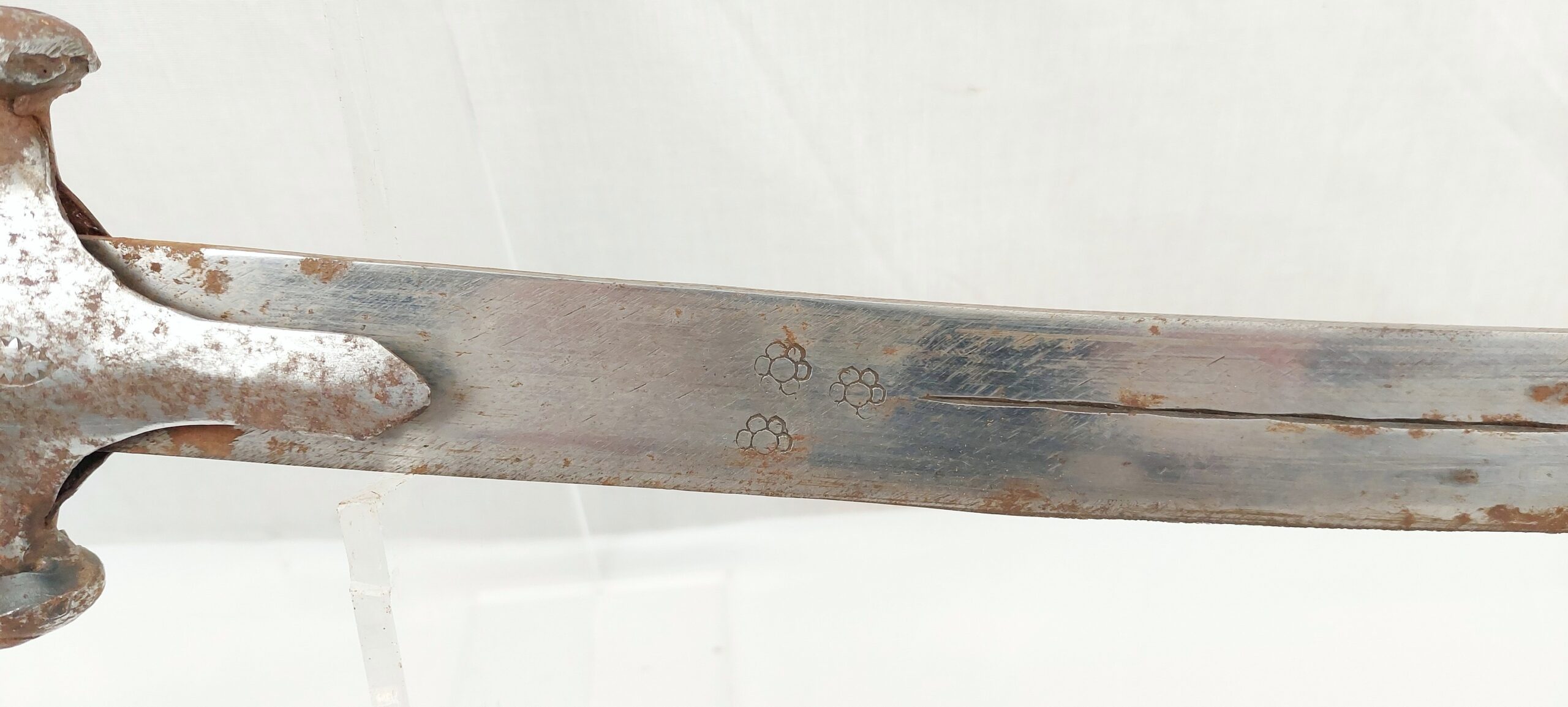 Antique Indian Tulwar And Scabbard #3 - Image 19