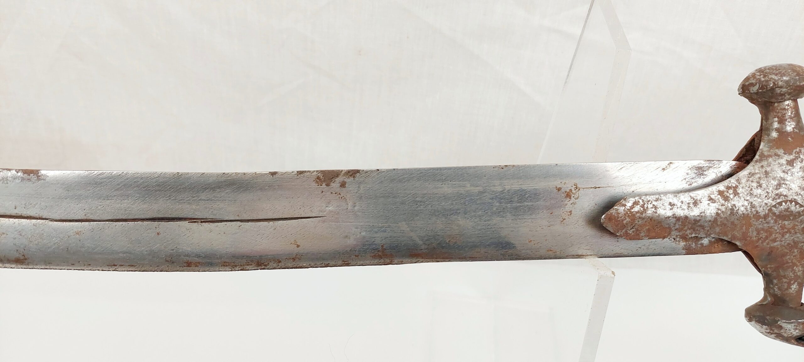 Antique Indian Tulwar And Scabbard #4 - Image 8