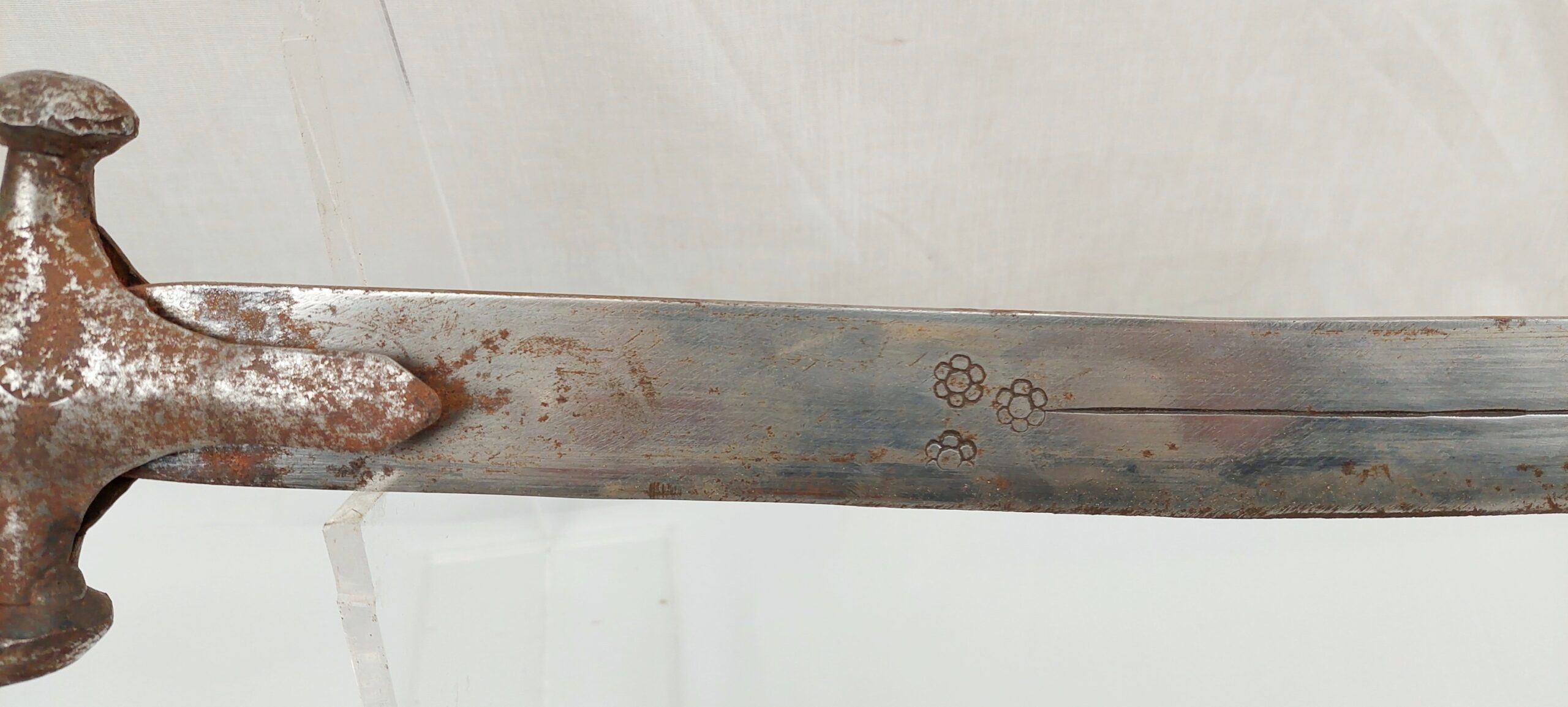 Antique Indian Tulwar And Scabbard #4 - Image 18