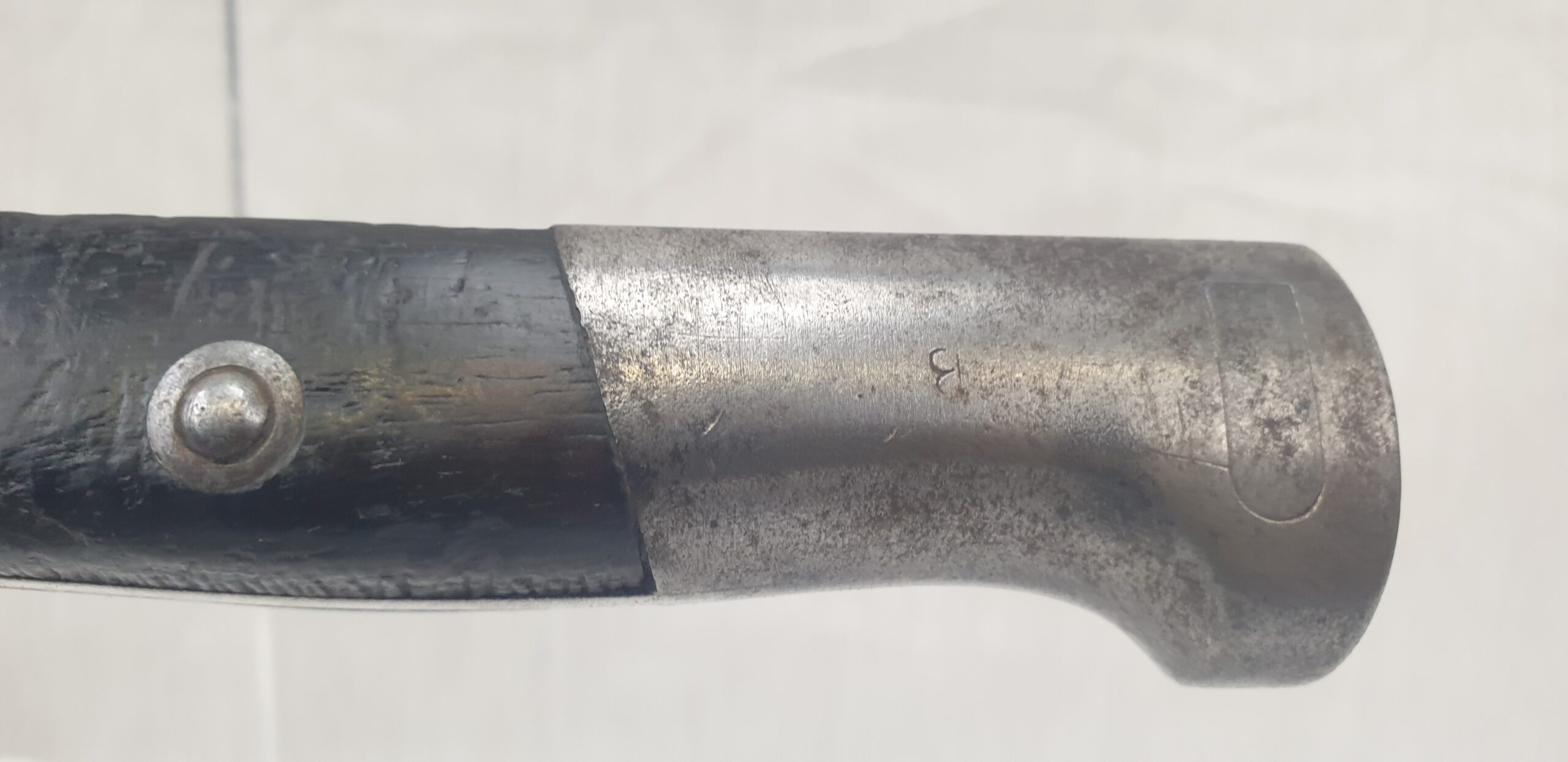 Argentinian Mauser Rifle Bayonet Model 1891 and Scabbard - Image 2
