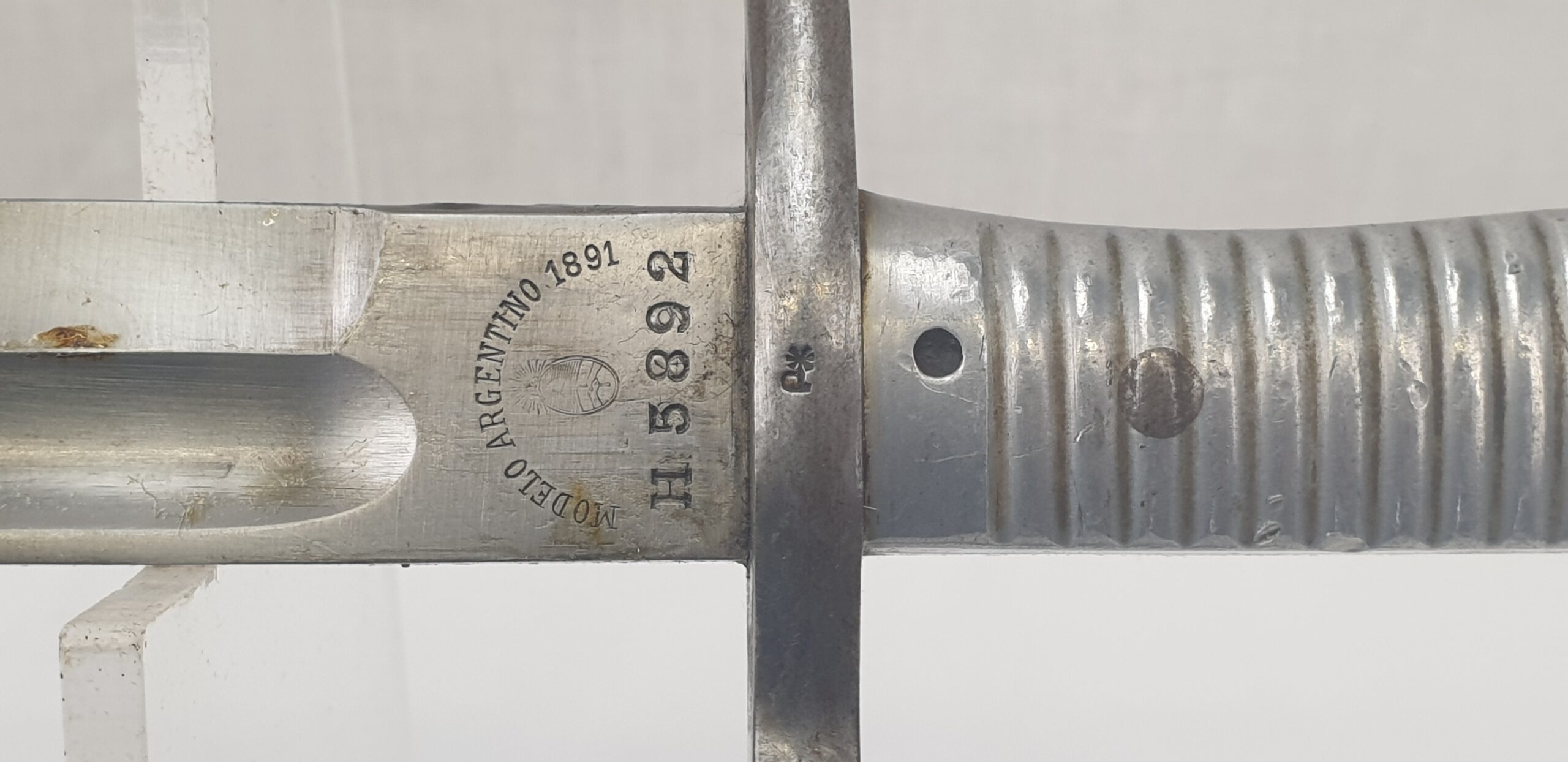 Argentinian Mauser Rifle Bayonet Model 1891 and Scabbard - Image 11