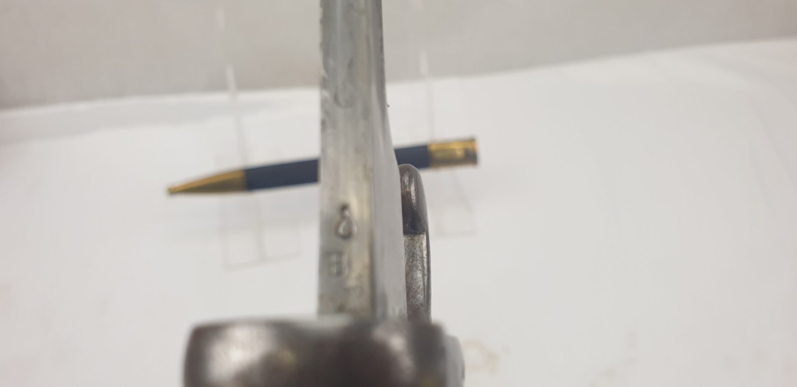 Argentinian Mauser Rifle Bayonet Model 1891 and Scabbard - Image 3