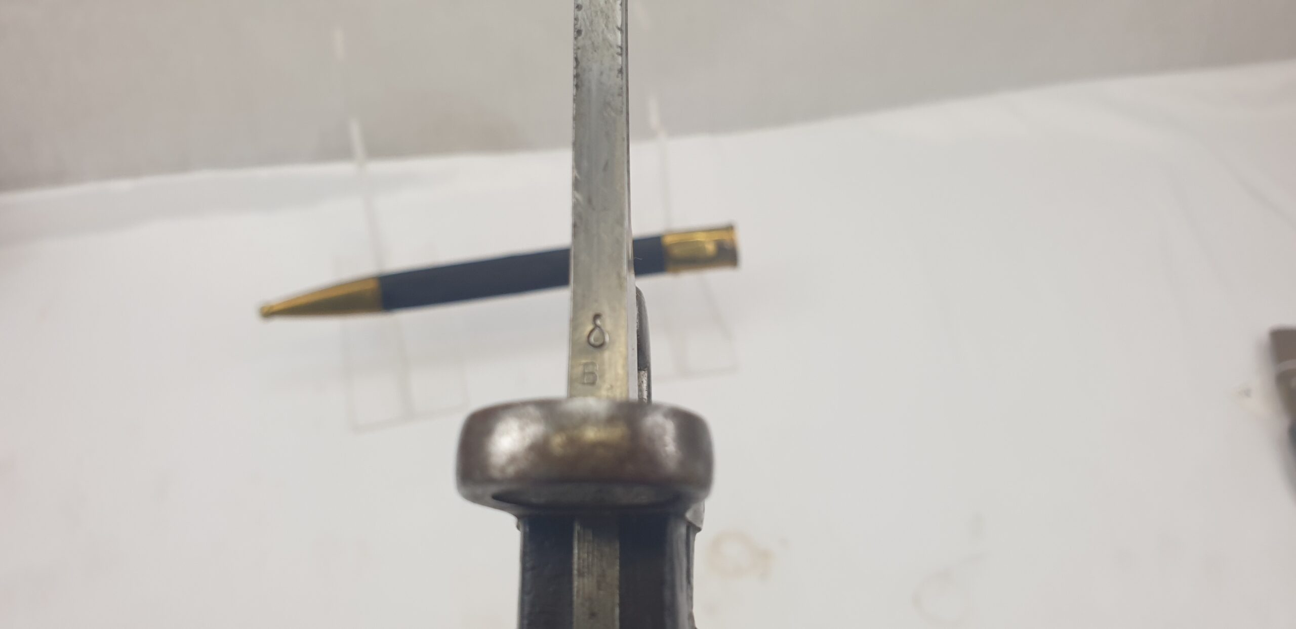 Argentinian Mauser Rifle Bayonet Model 1891 and Scabbard - Image 4