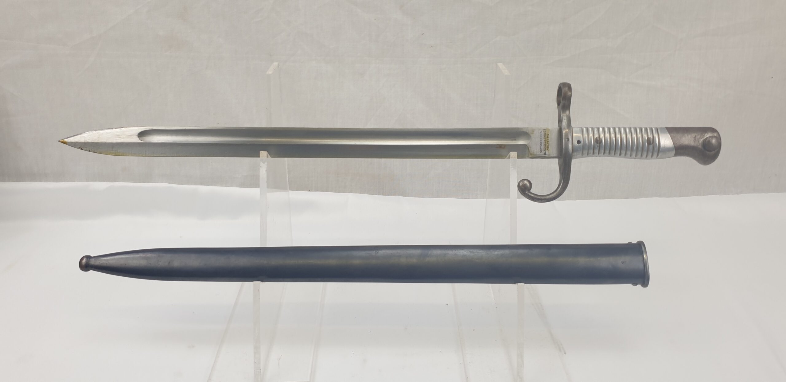 Argentinian Mauser Rifle Bayonet Model 1891 and Scabbard