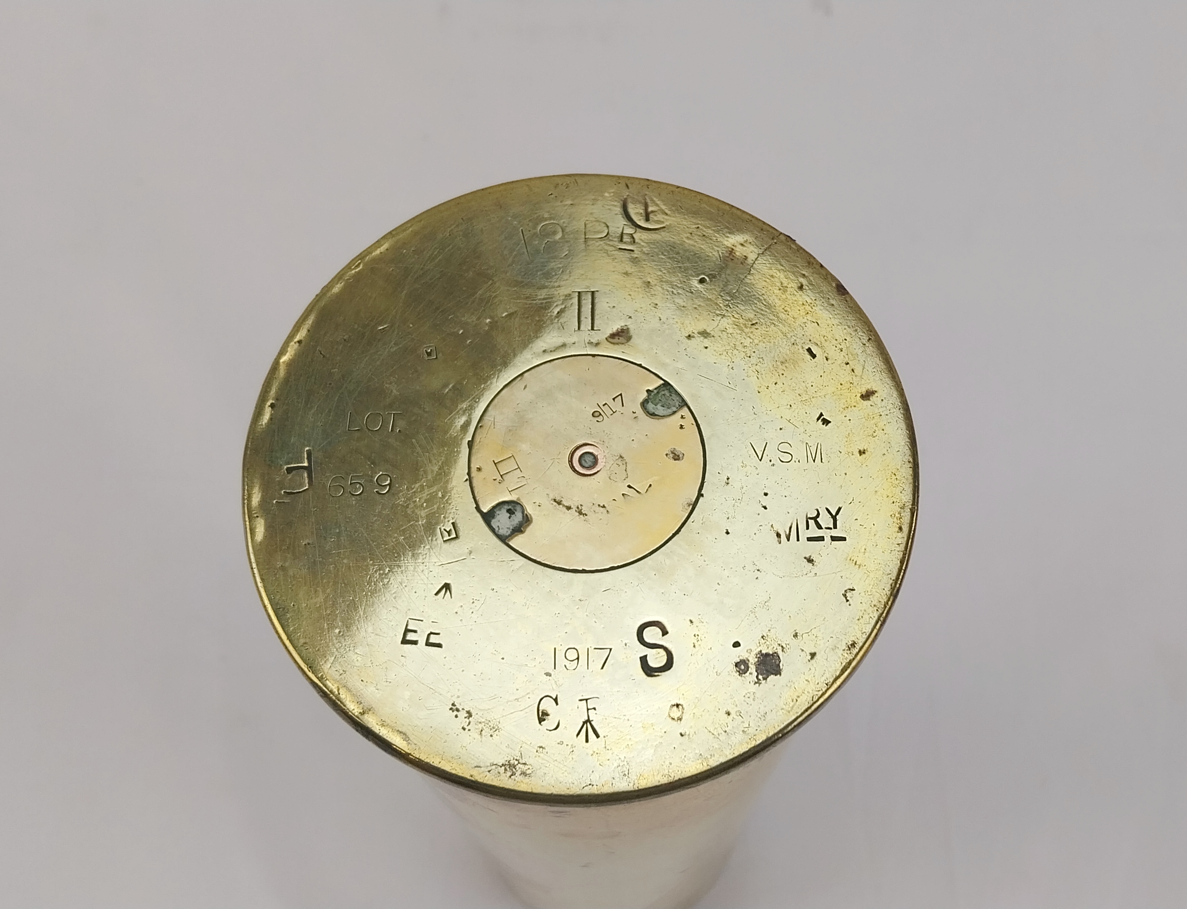 British WW1 QF 18 Pounder Shrapnel Shell - Image 4