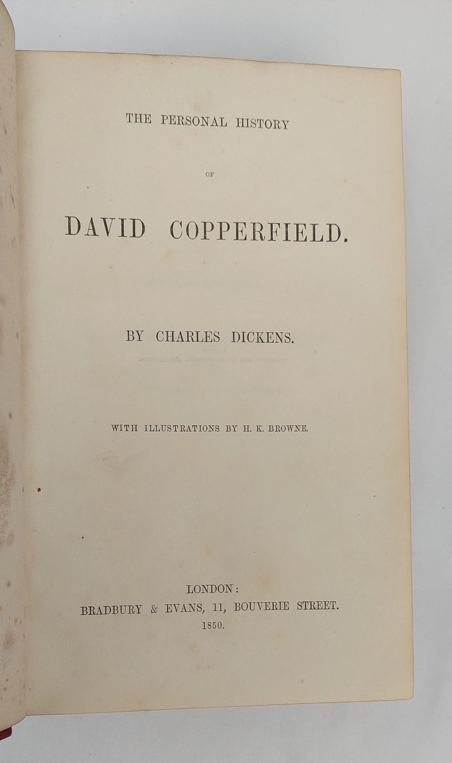 Charles Dickens David Copperfield Bradbury And Evans 1850 1st Edition - Image 9