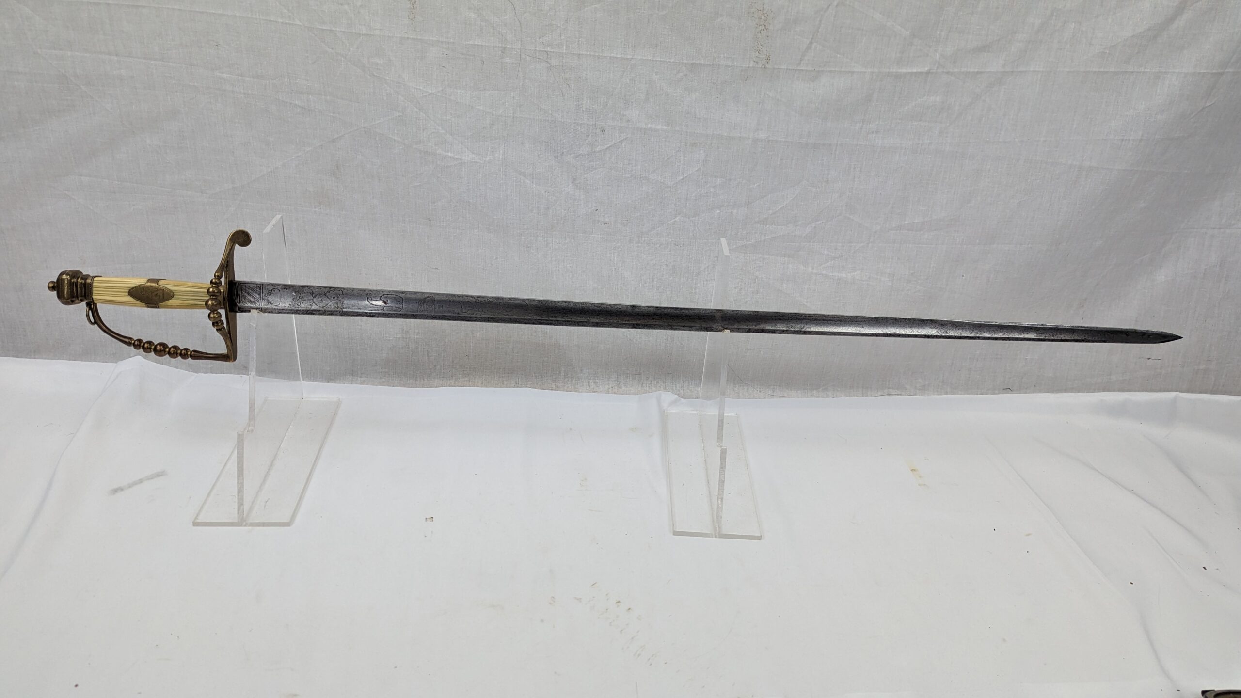 Circa 1800 East India Company Naval Officers Spadroon Sword