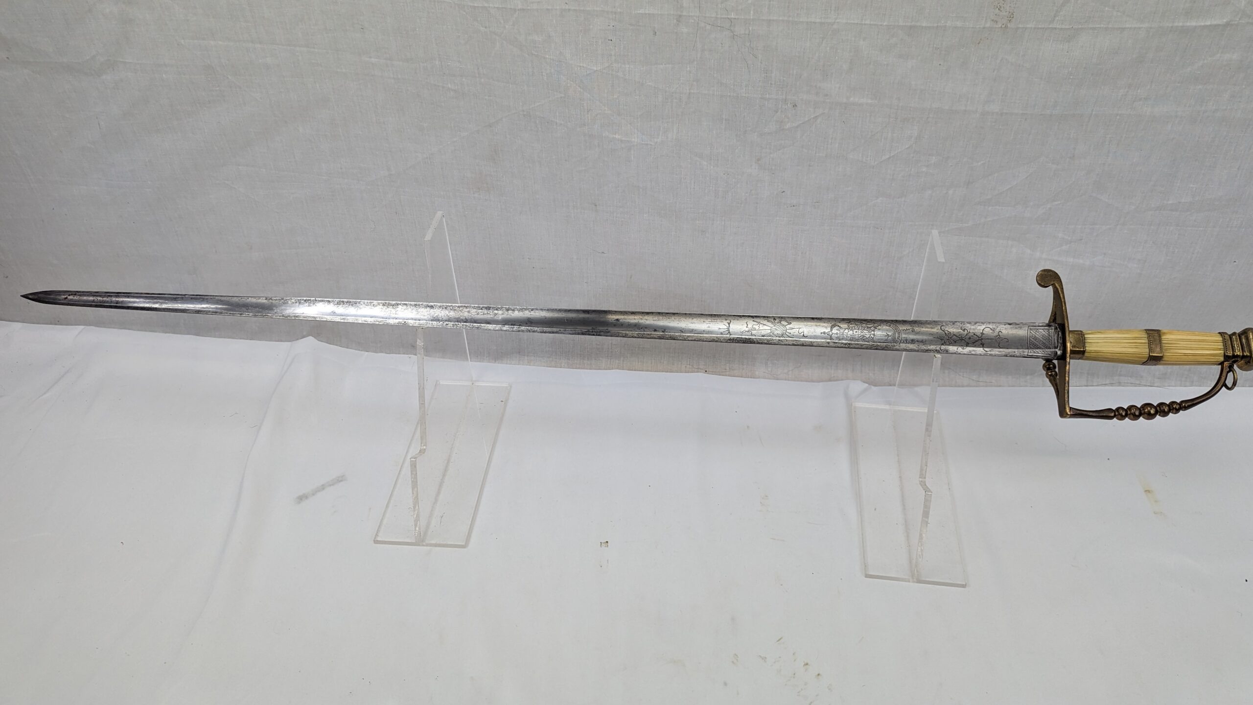 Circa 1800 East India Company Naval Officers Spadroon Sword - Image 8