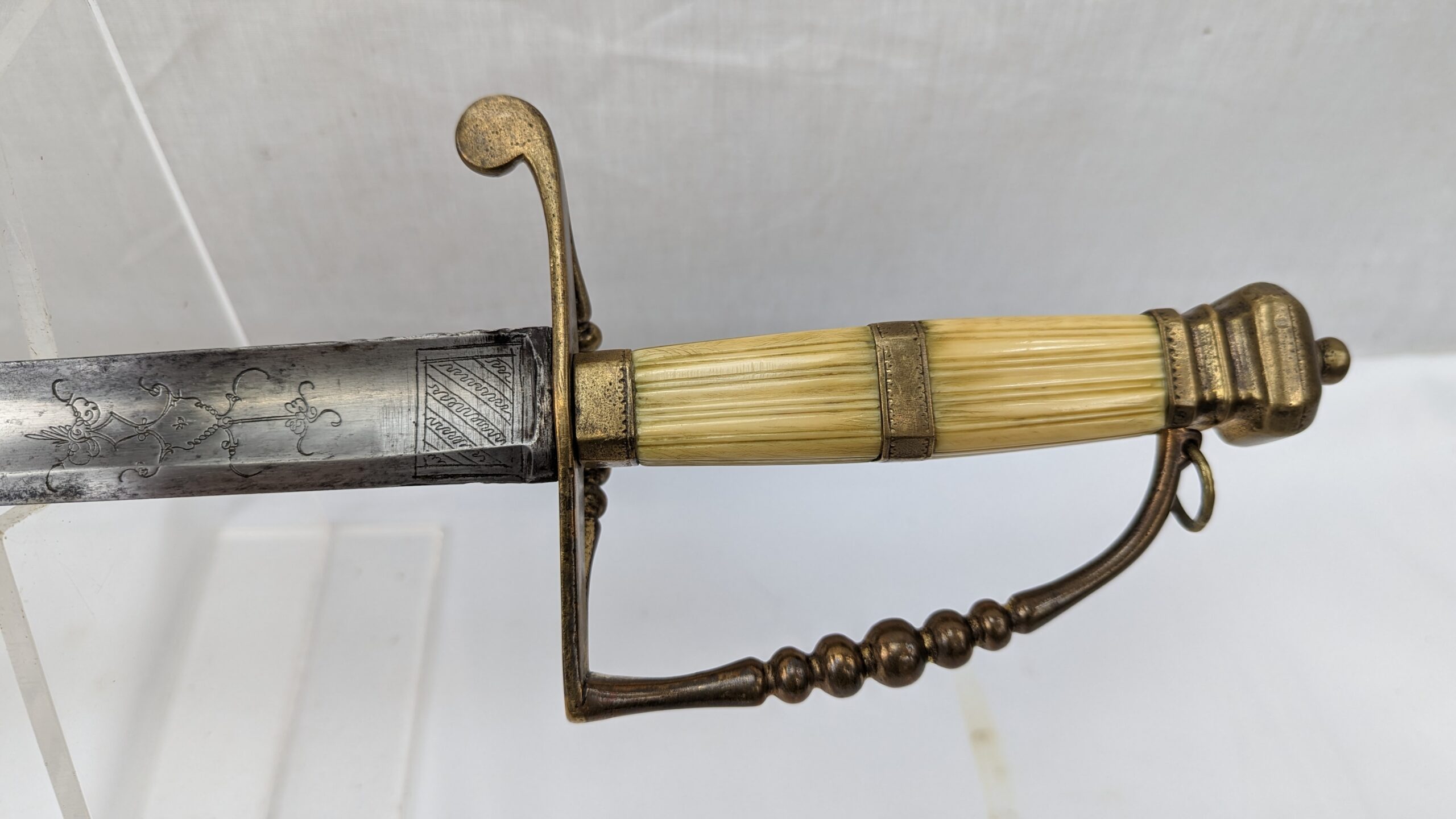 Circa 1800 East India Company Naval Officers Spadroon Sword - Image 7
