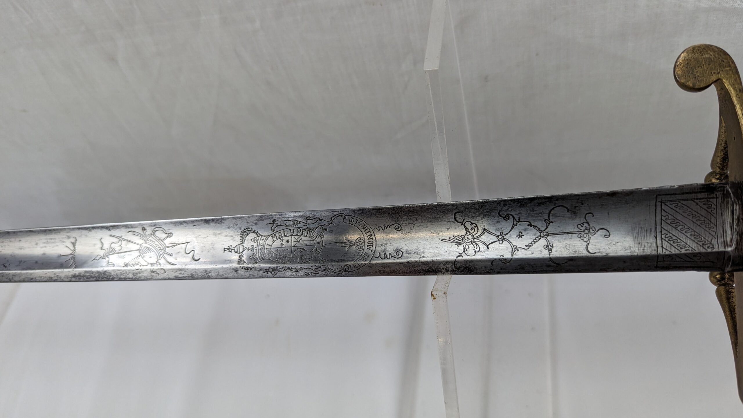 Circa 1800 East India Company Naval Officers Spadroon Sword - Image 6