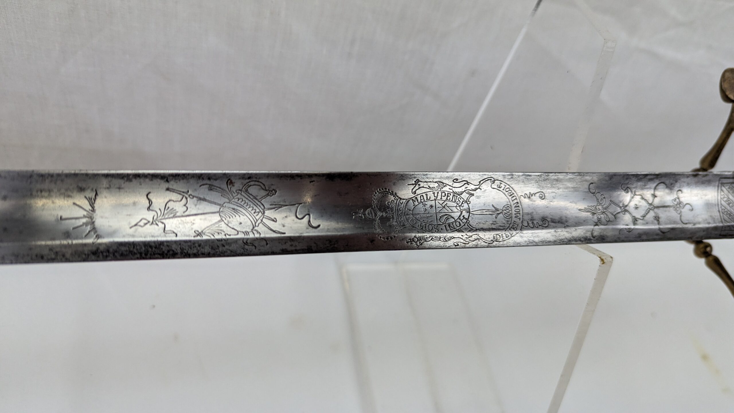 Circa 1800 East India Company Naval Officers Spadroon Sword - Image 5