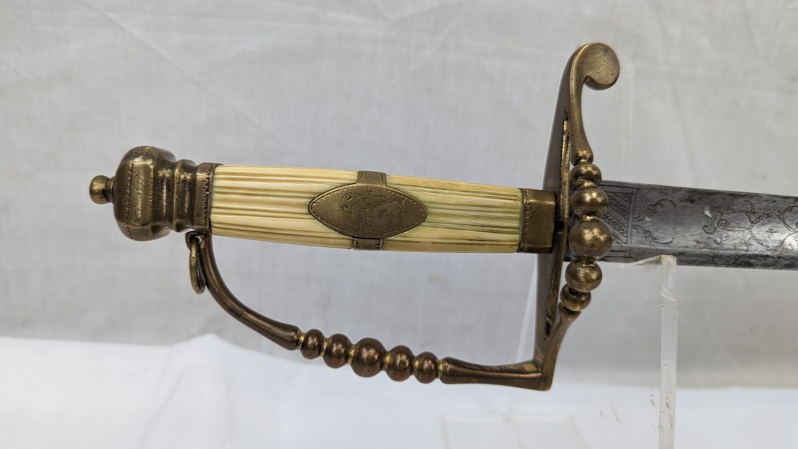 Circa 1800 East India Company Naval Officers Spadroon Sword - Image 20