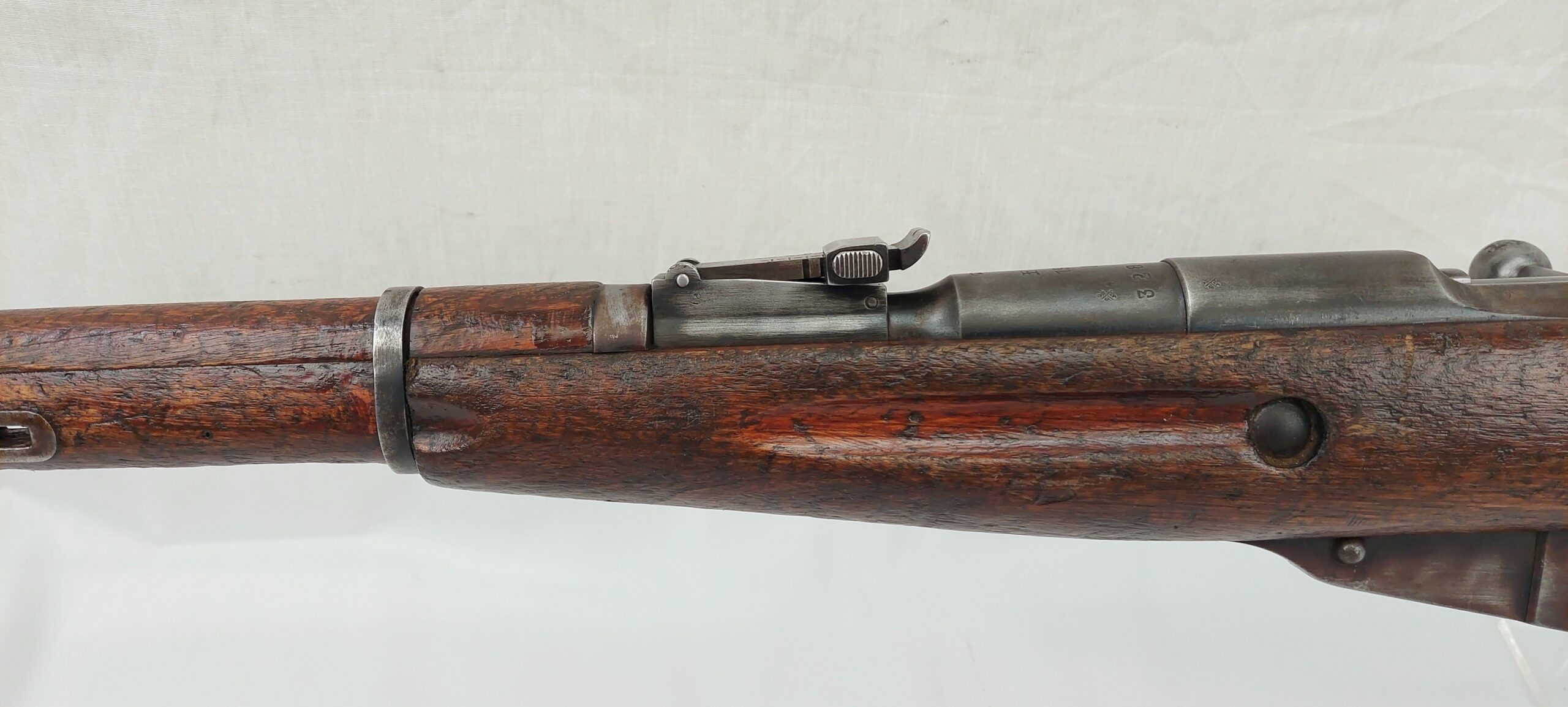 Deactivated 1955 M1944 Russian Chinese Issued Mosin Nagant Carbine Rifle With Folding Bayonet - Image 9