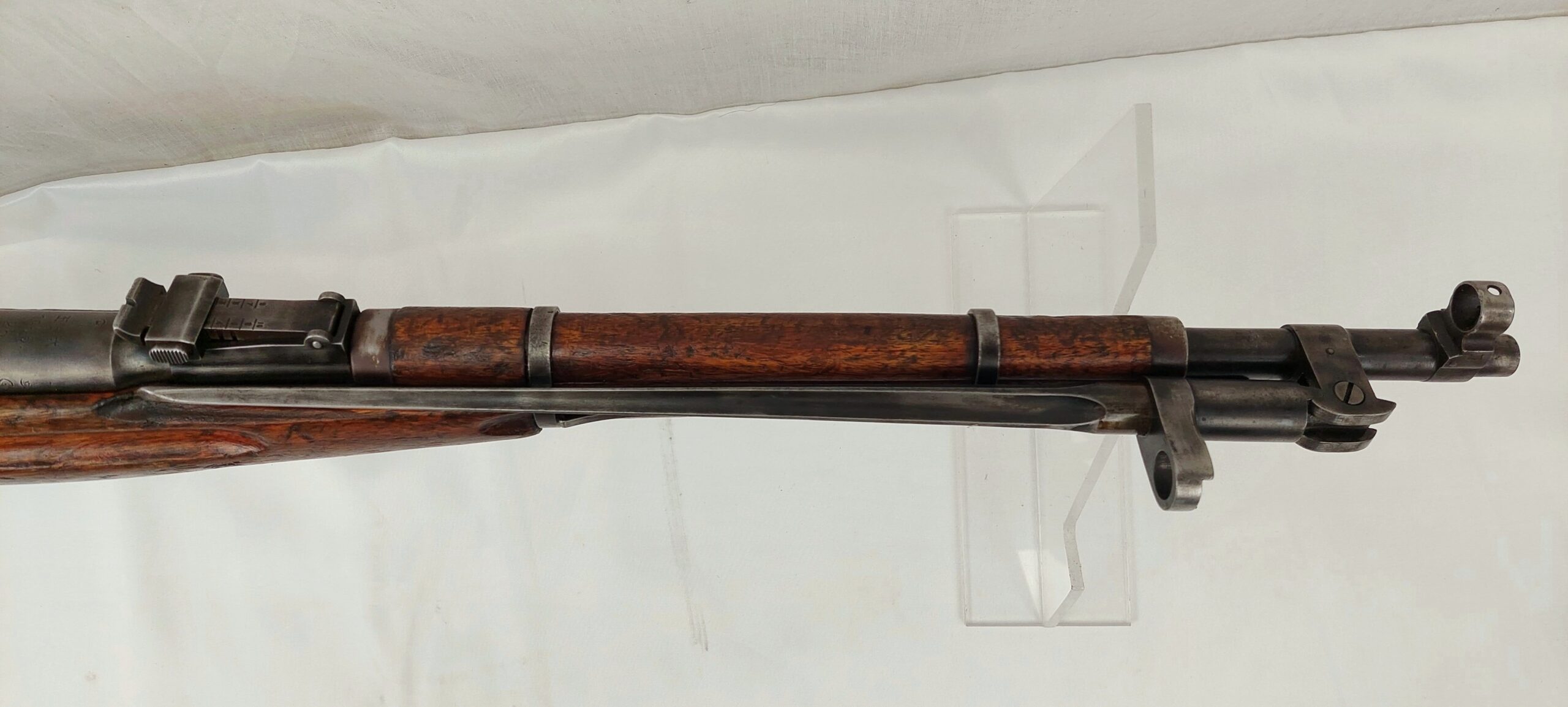 Deactivated 1955 M1944 Russian Chinese Issued Mosin Nagant Carbine Rifle With Folding Bayonet - Image 2