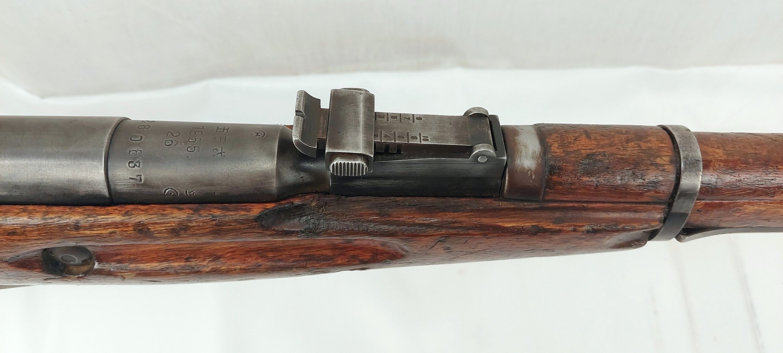 Deactivated 1955 M1944 Russian Chinese Issued Mosin Nagant Carbine Rifle With Folding Bayonet - Image 19