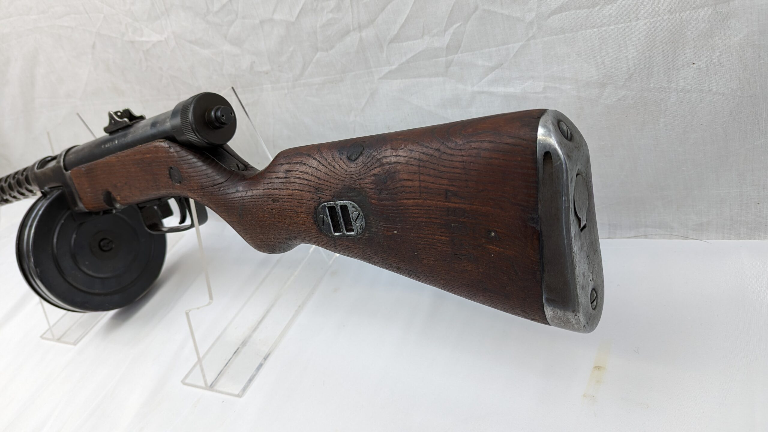 Deactivated Yugoslavian M49 SMG Submachine Gun With Drum Magazine - Image 10