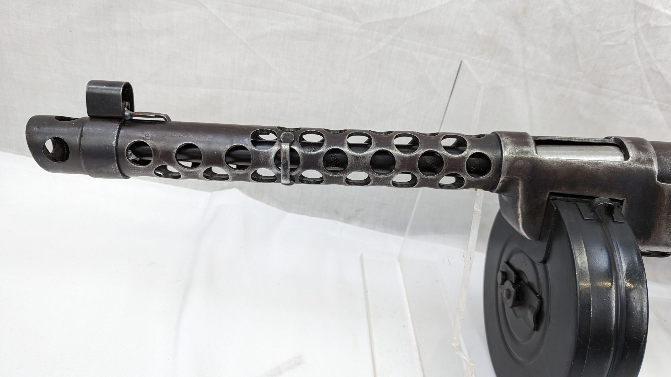 Deactivated Yugoslavian M49 SMG Submachine Gun With Drum Magazine - Image 6