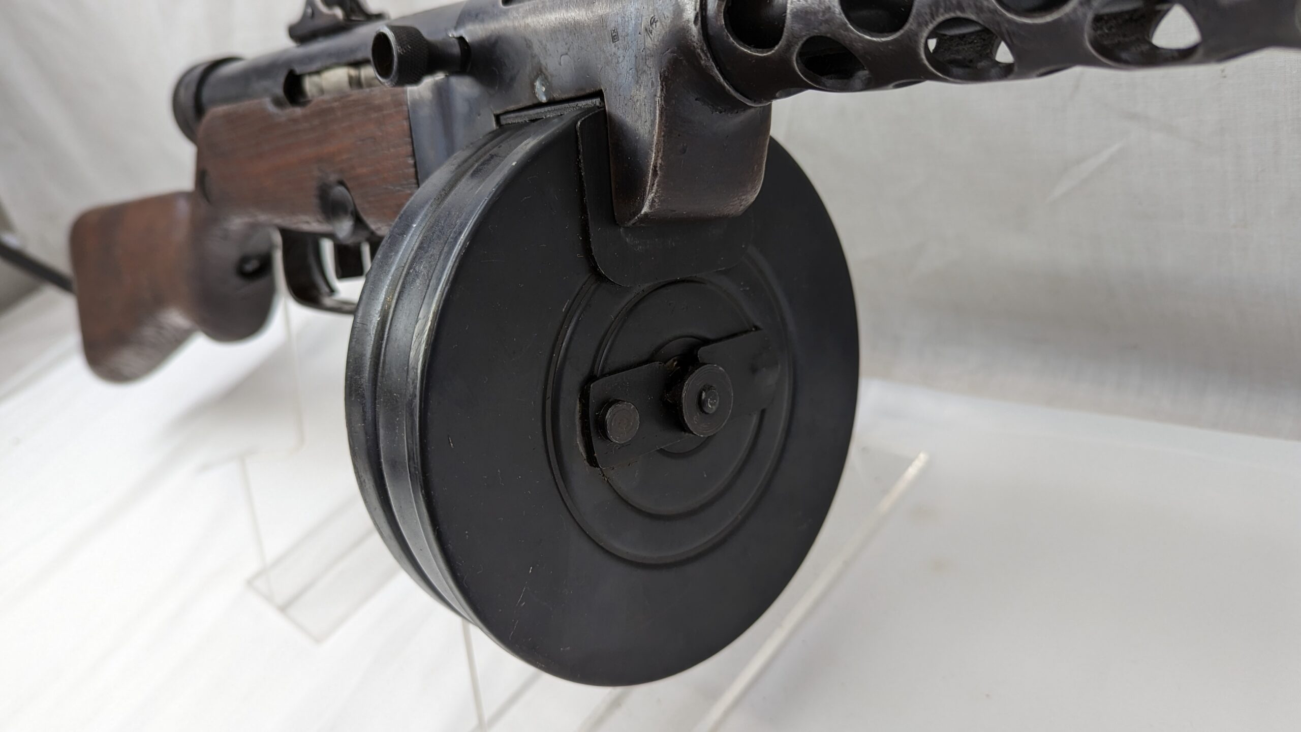 Deactivated Yugoslavian M49 SMG Submachine Gun With Drum Magazine - Image 20