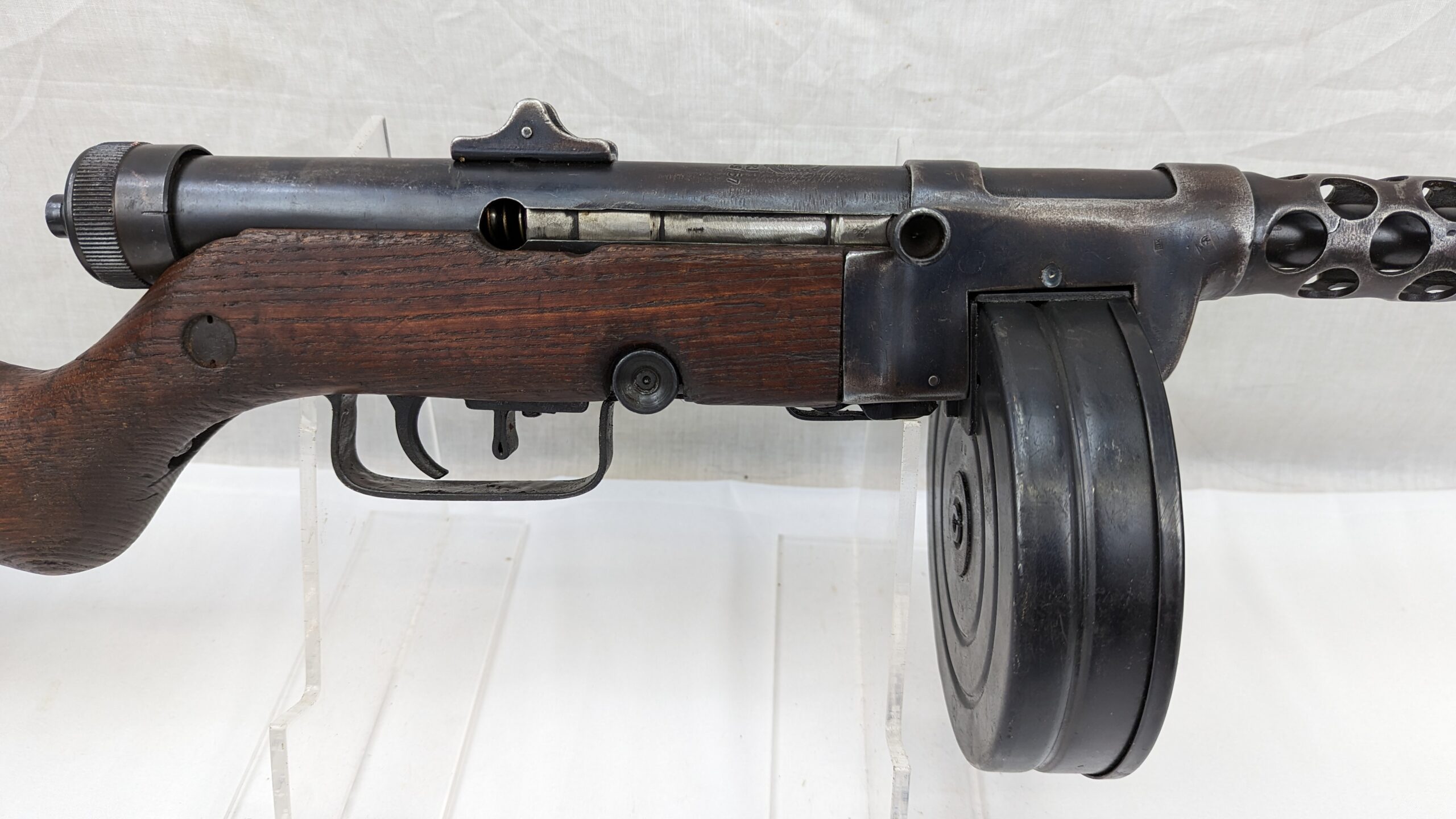 Deactivated Yugoslavian M49 SMG Submachine Gun With Drum Magazine - Image 18