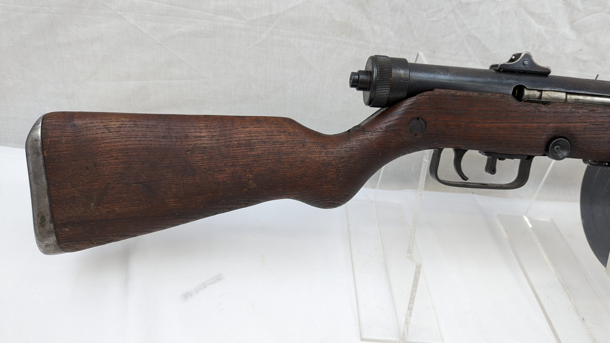 Deactivated Yugoslavian M49 SMG Submachine Gun With Drum Magazine - Image 17